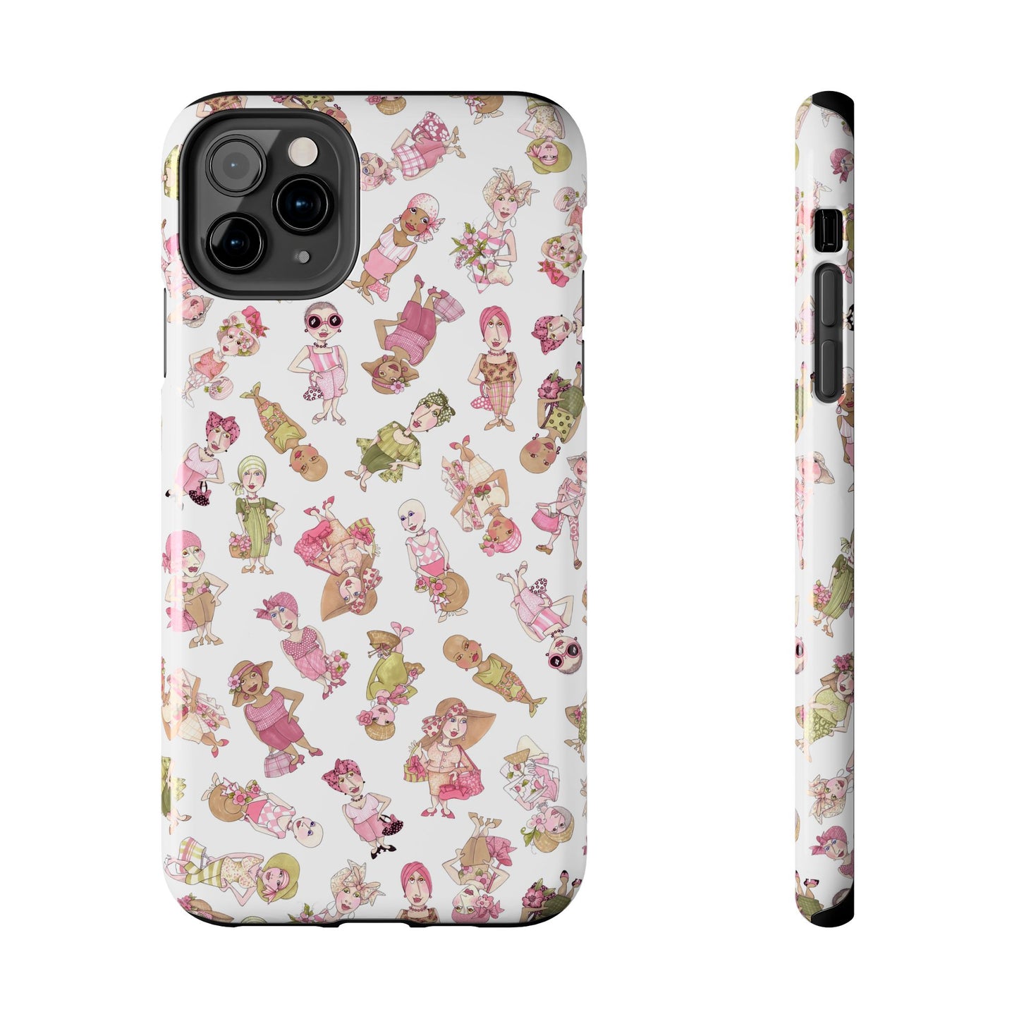 Tossed Ladies White Phone Case