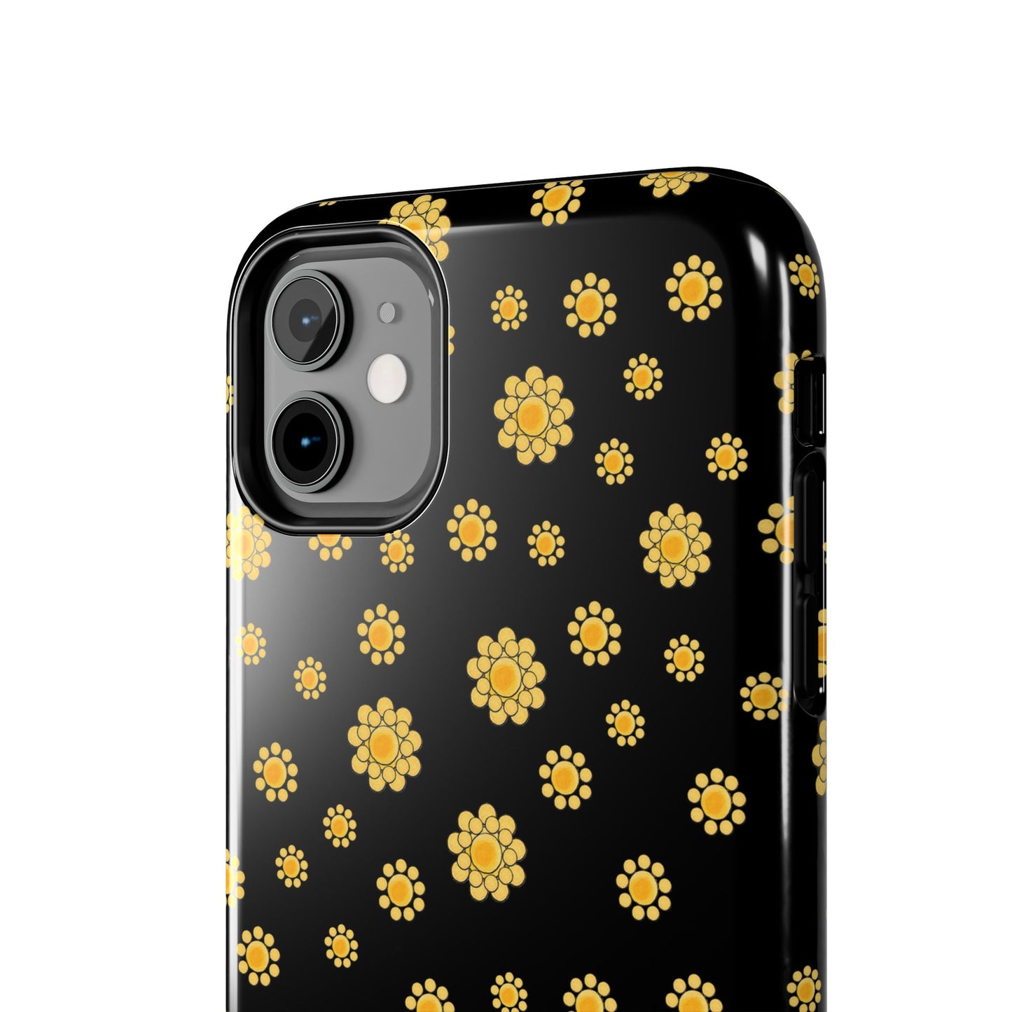 Bandana Dots Black / Yellow Phone Case