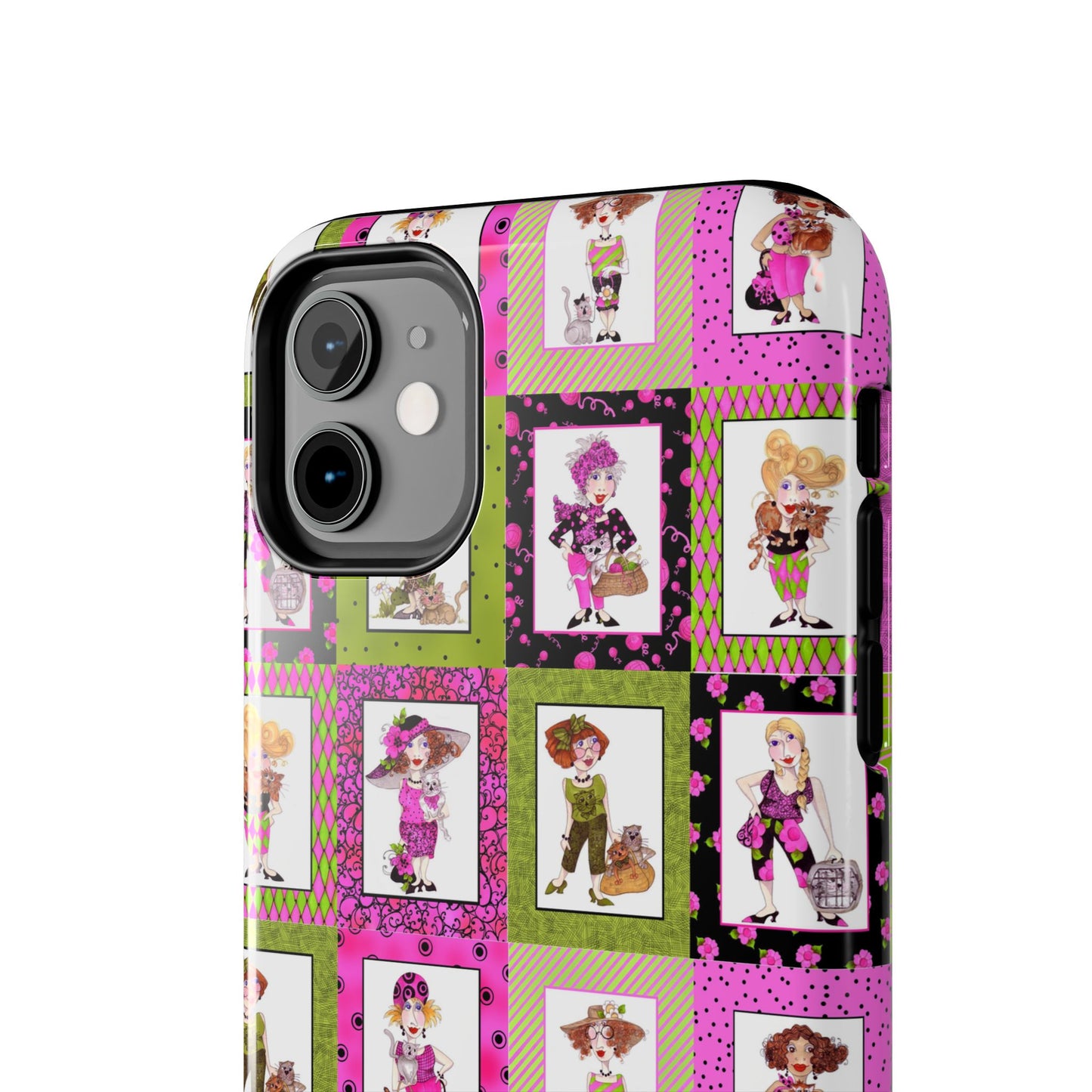 Cat Ladies Cerise Phone Case