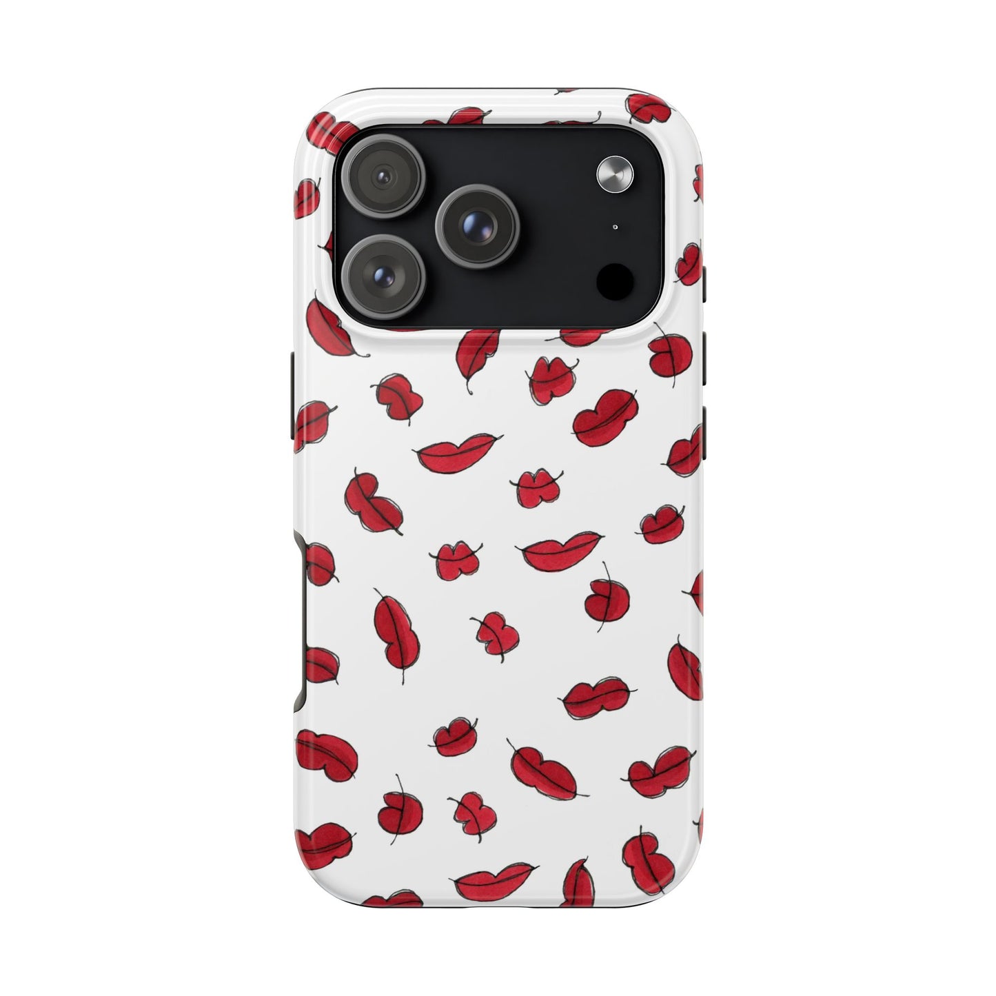 Lotsa Lips White Phone Case