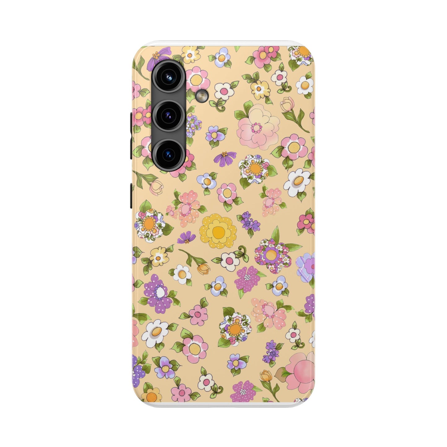 Flowery Yellow Phone Case