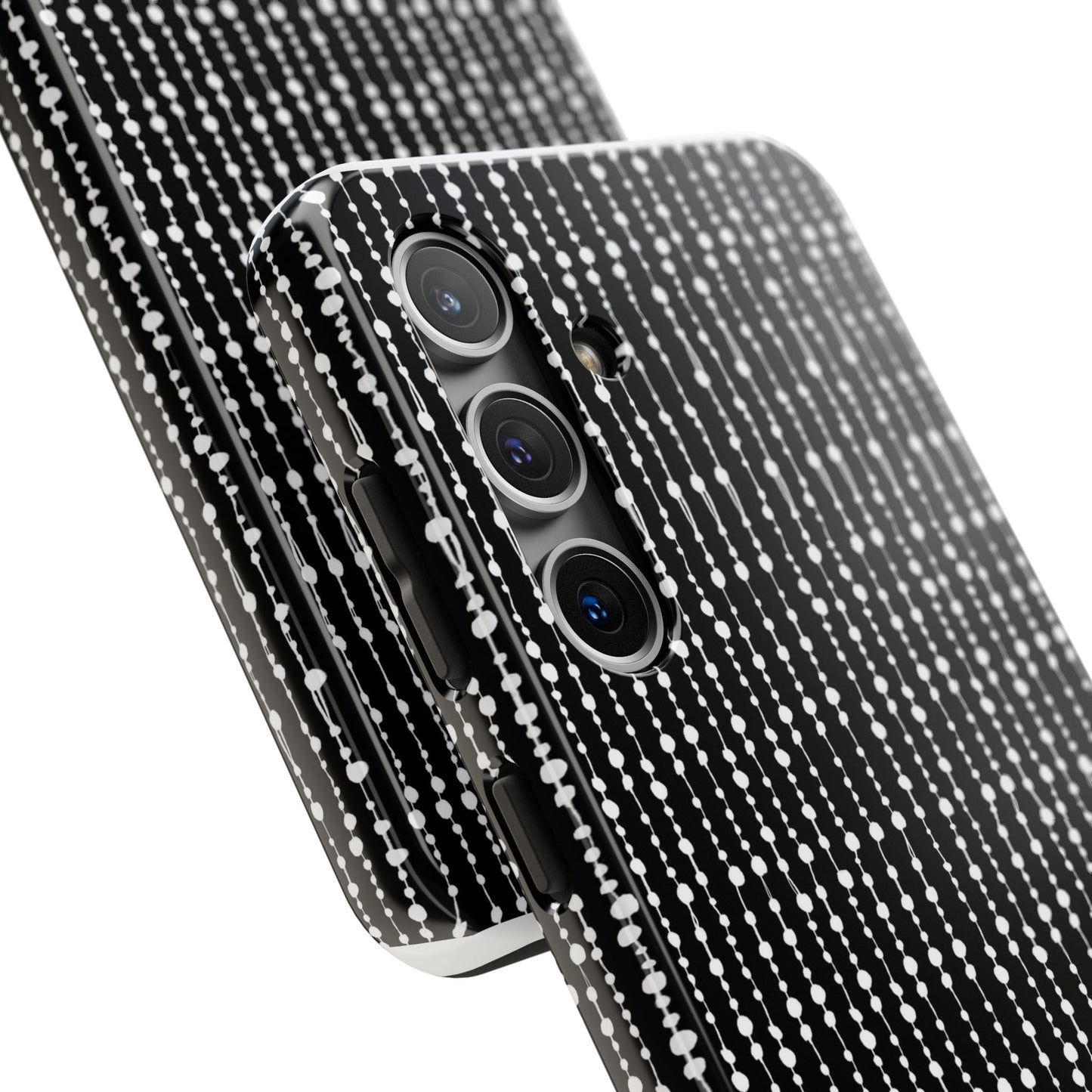 Beaded Curtain Black / White Phone Case