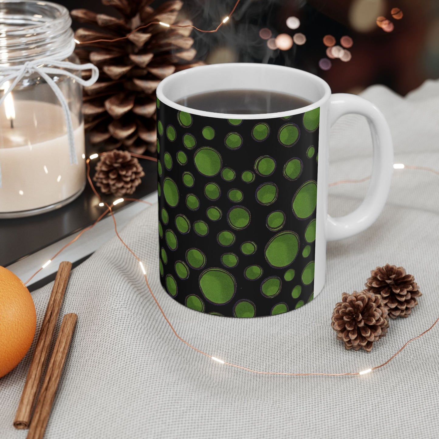 Dot Assortment Black / Green Cup