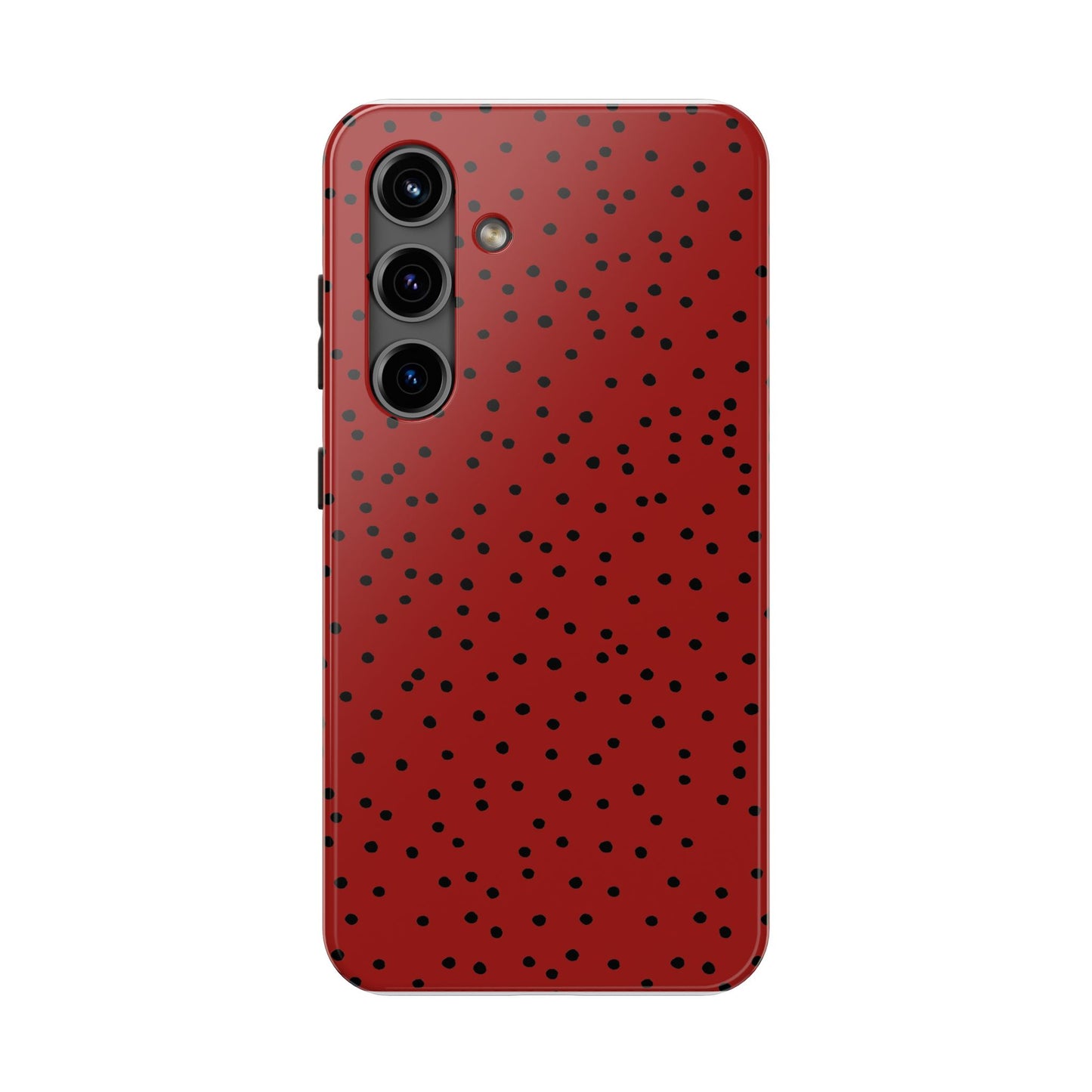 Dinky Dots Scarlett / Black Phone Case