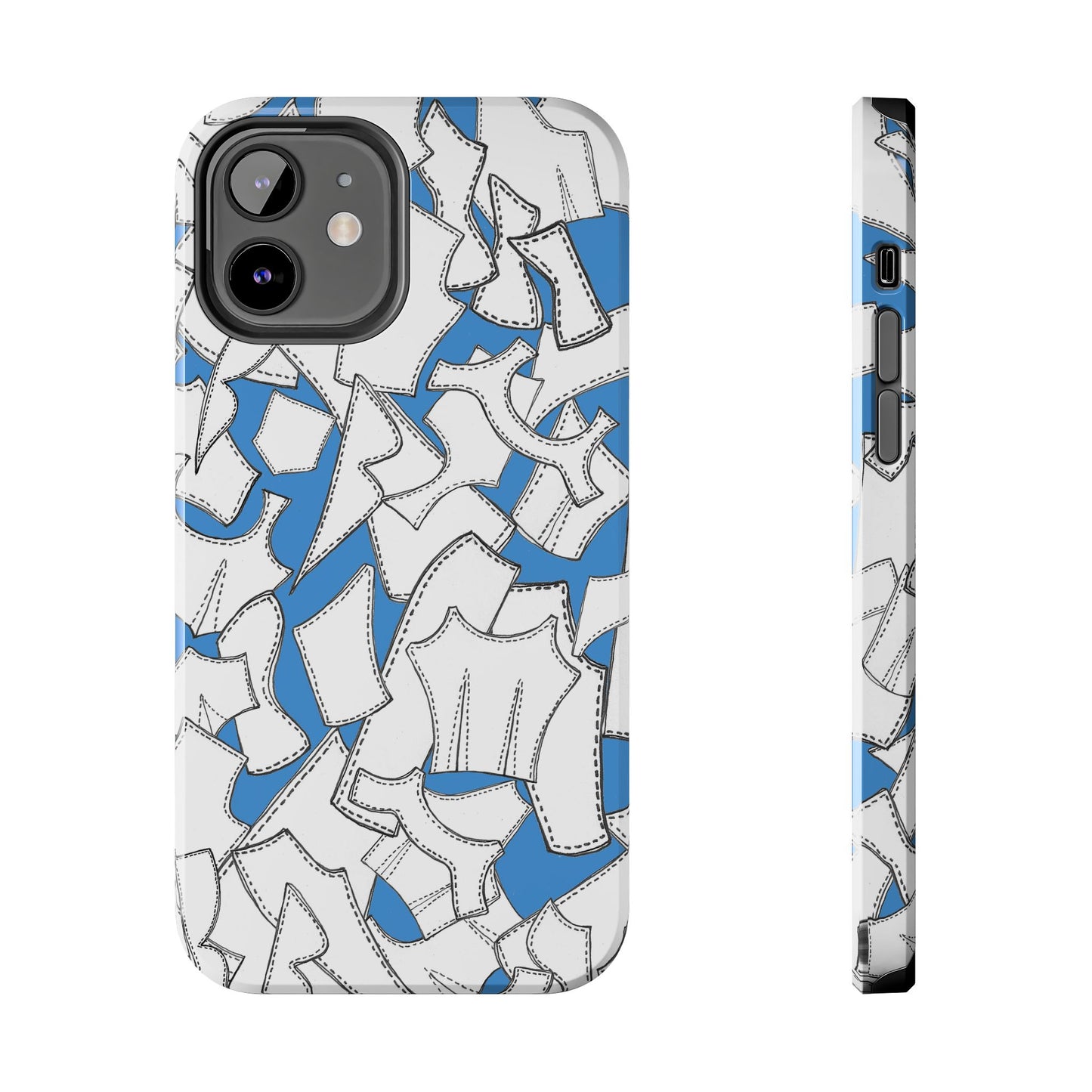 Pattern Pieces Turquoise Phone Case