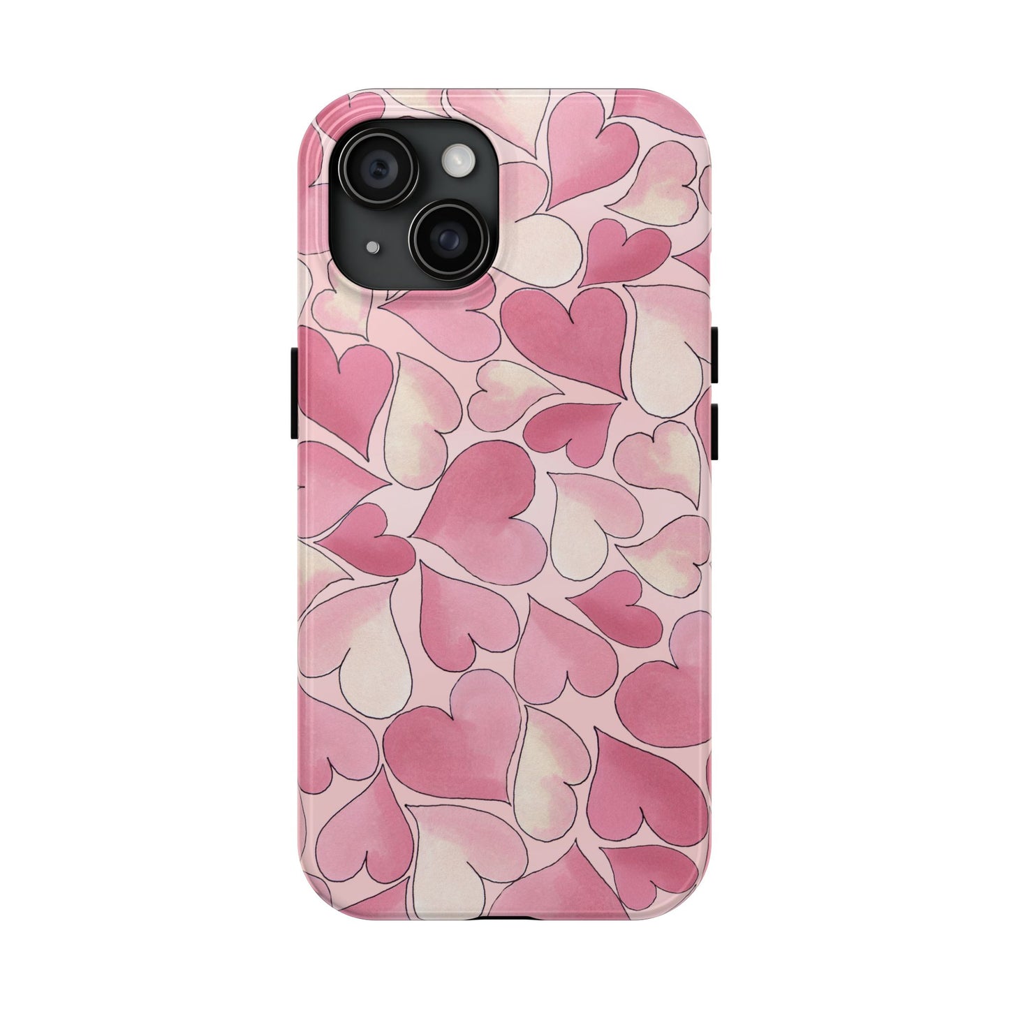 Hearts Pink Sky Phone Case