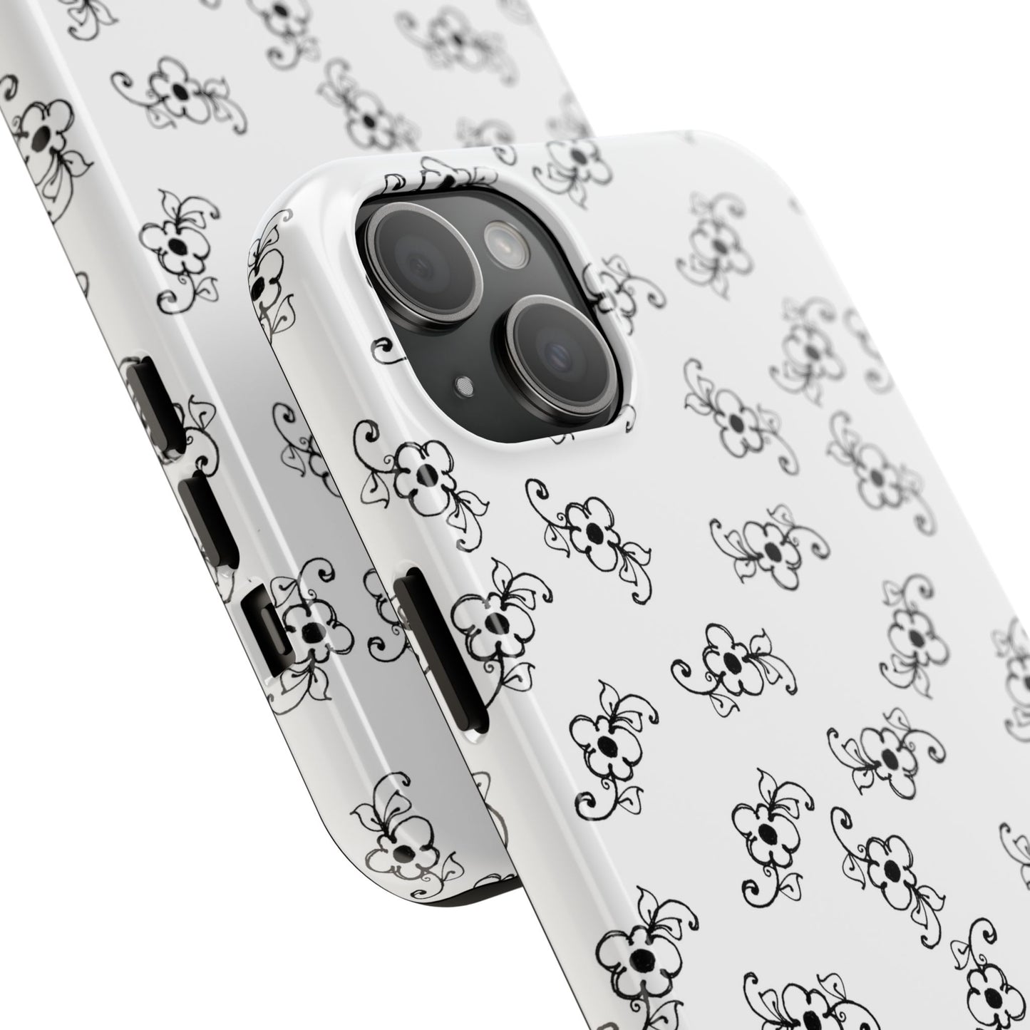 Favorite Daisies White / Black Phone Case