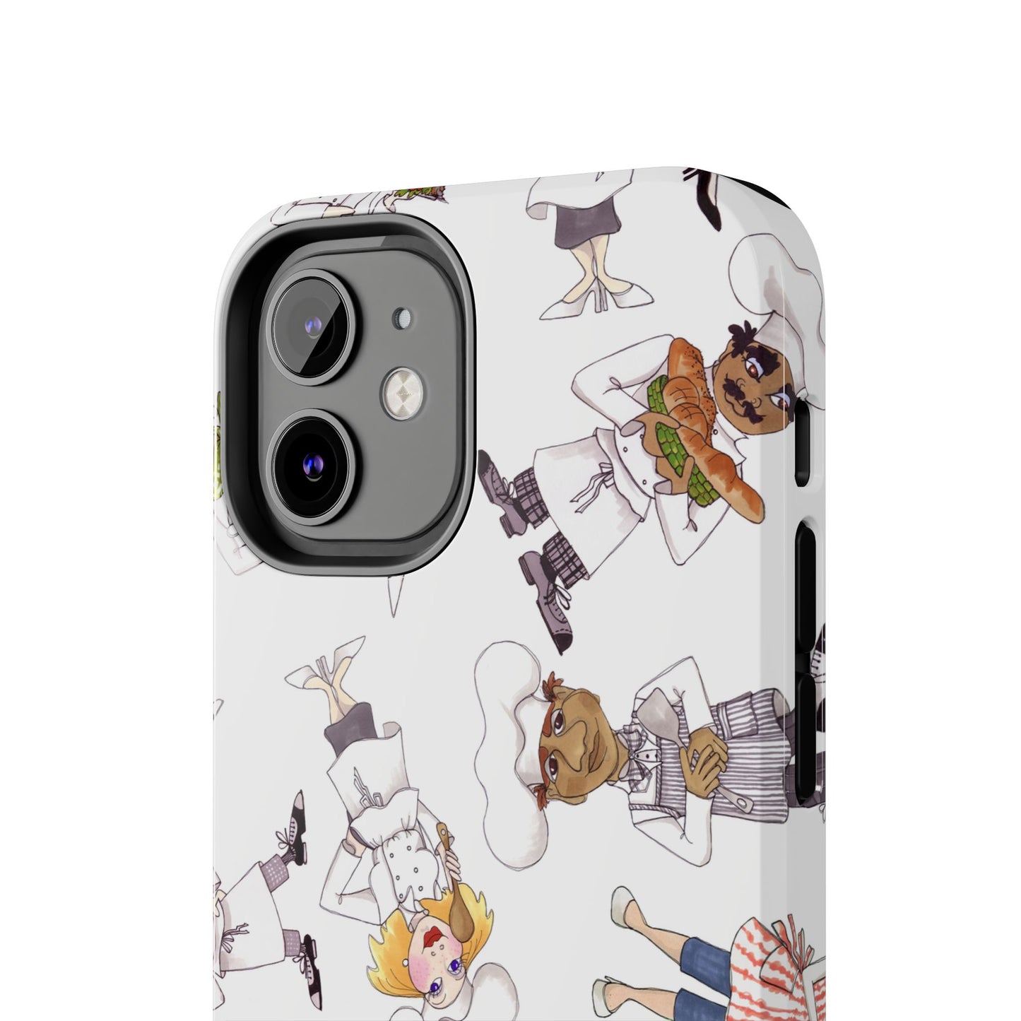 Tossed Chefs White Phone Case
