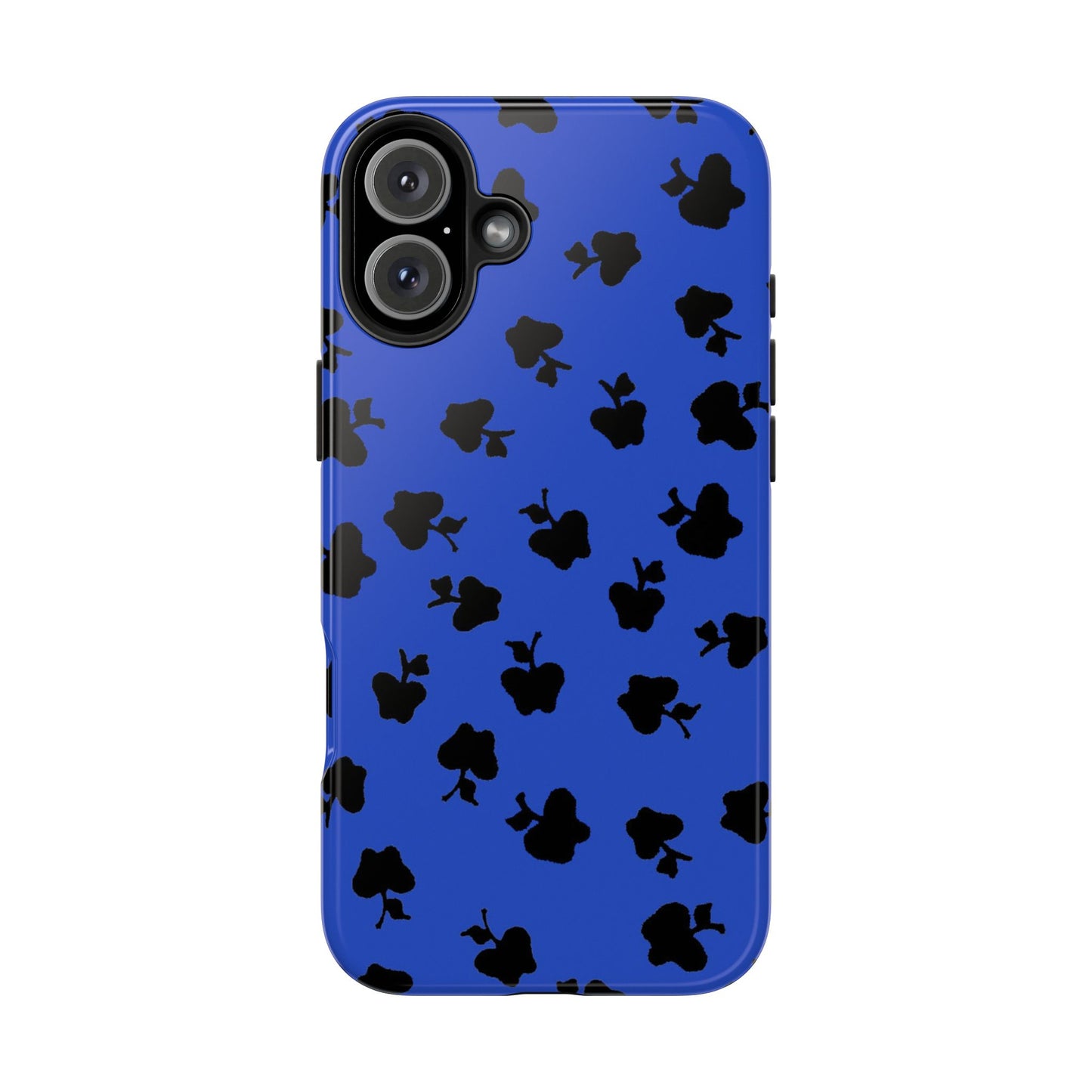 Happy Apples Blue / Black Phone Case
