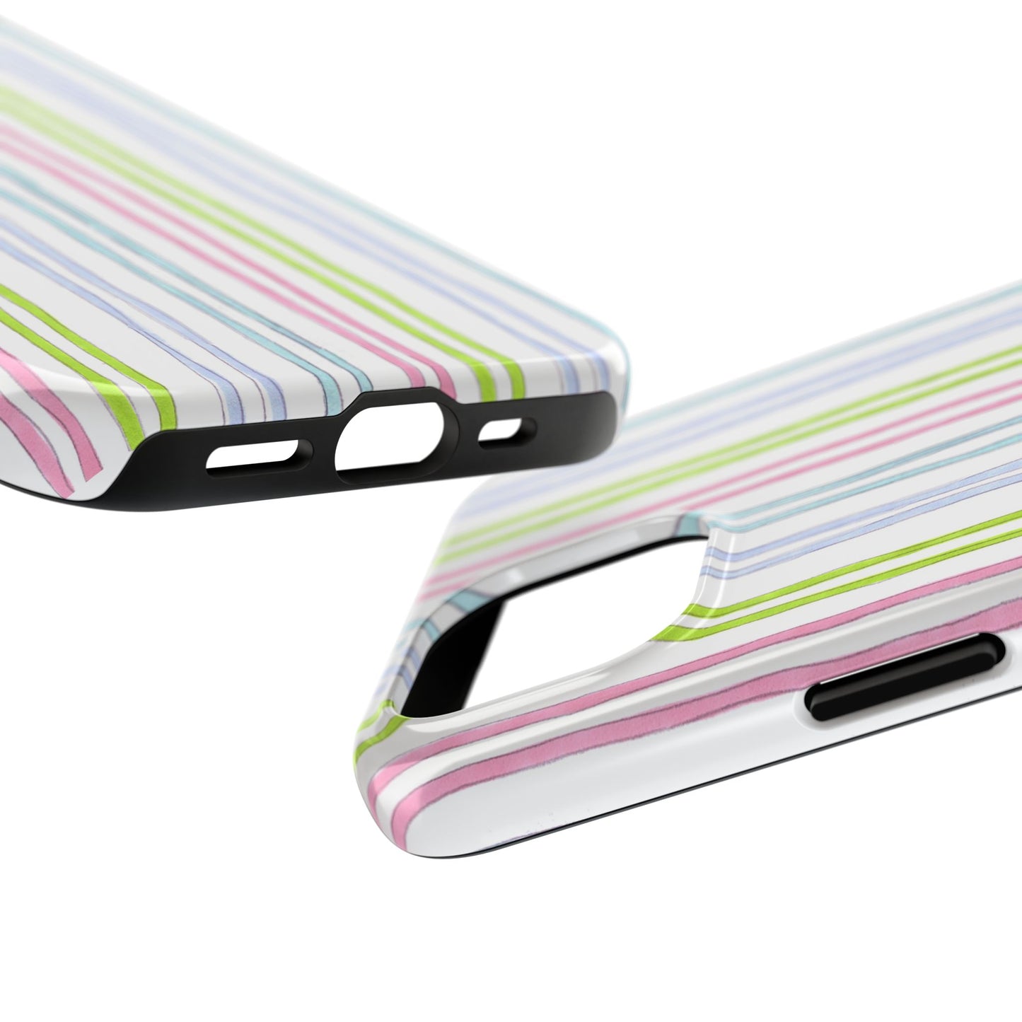 Belle Stripe White Phone Case