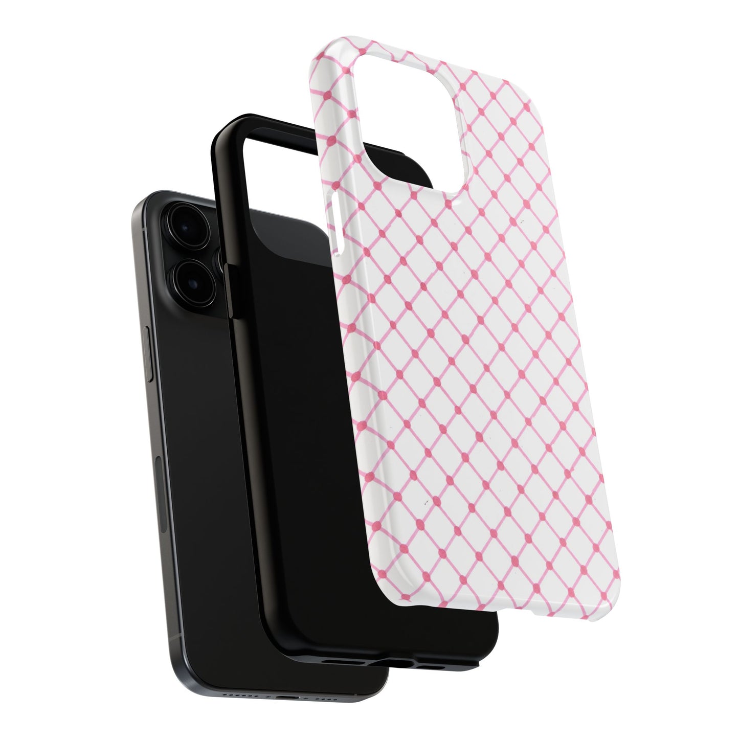 Cyclone Fence White / Pink Phone Case