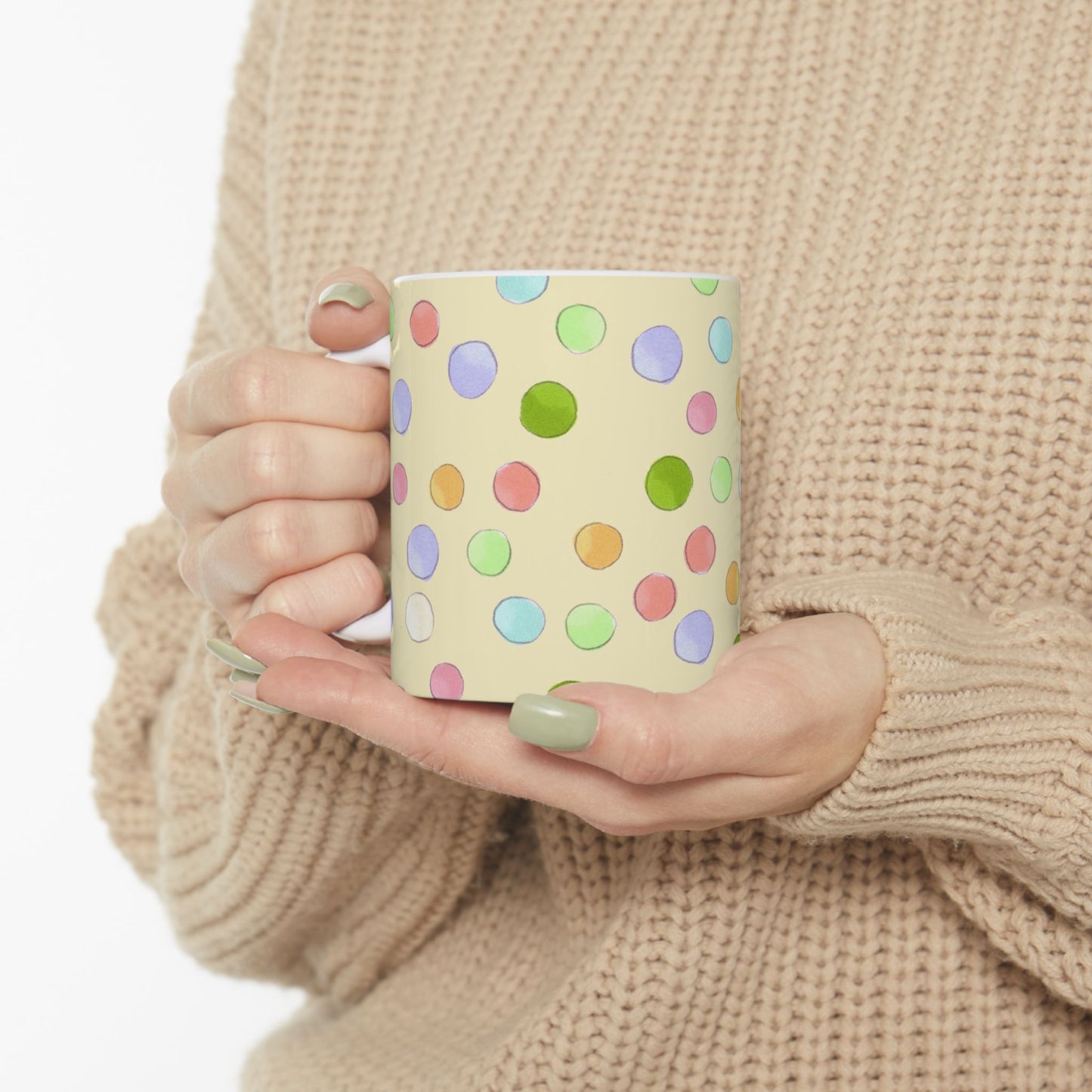 Happy Dots Yellow Cup