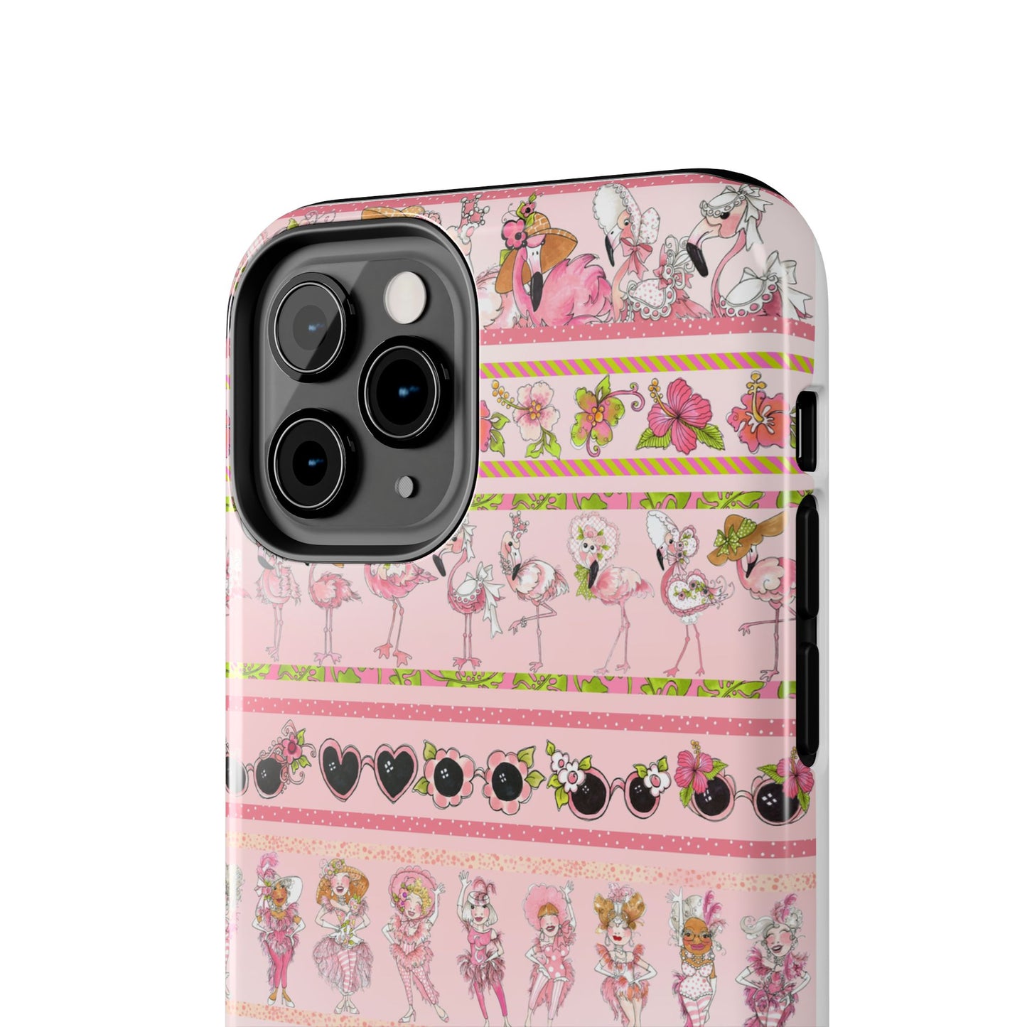 Flam Borders Pink Phone Case