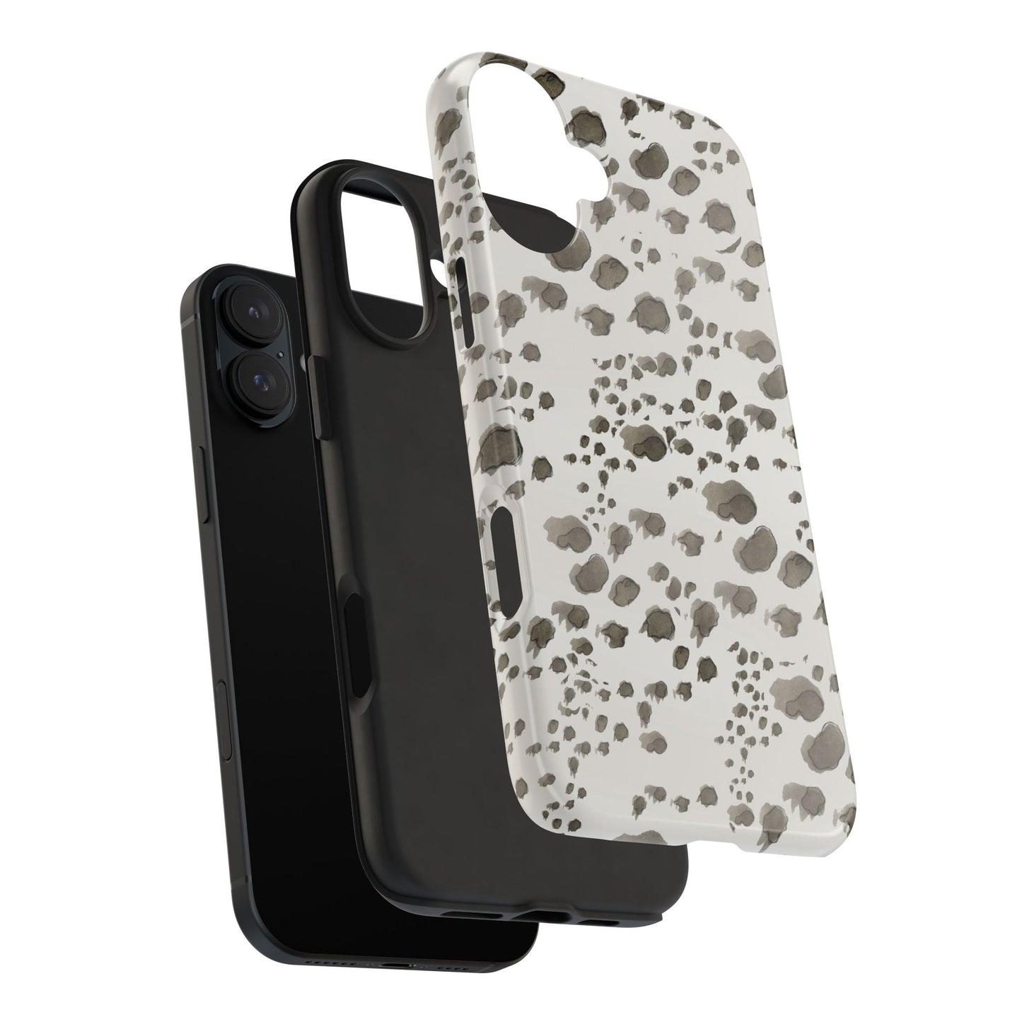 Kitty Dots Gray Phone Case