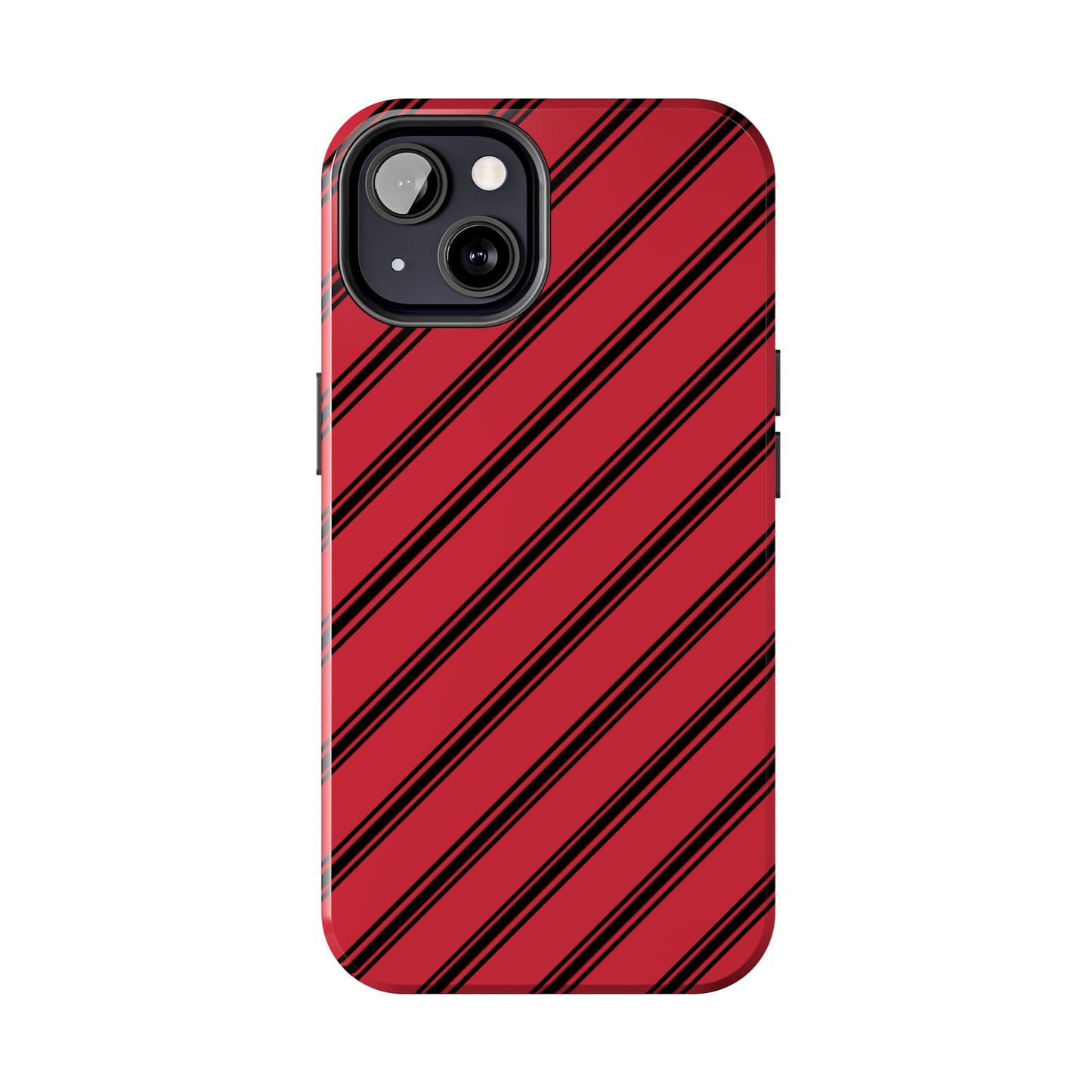 Awning Stripe Red / Black Phone Case