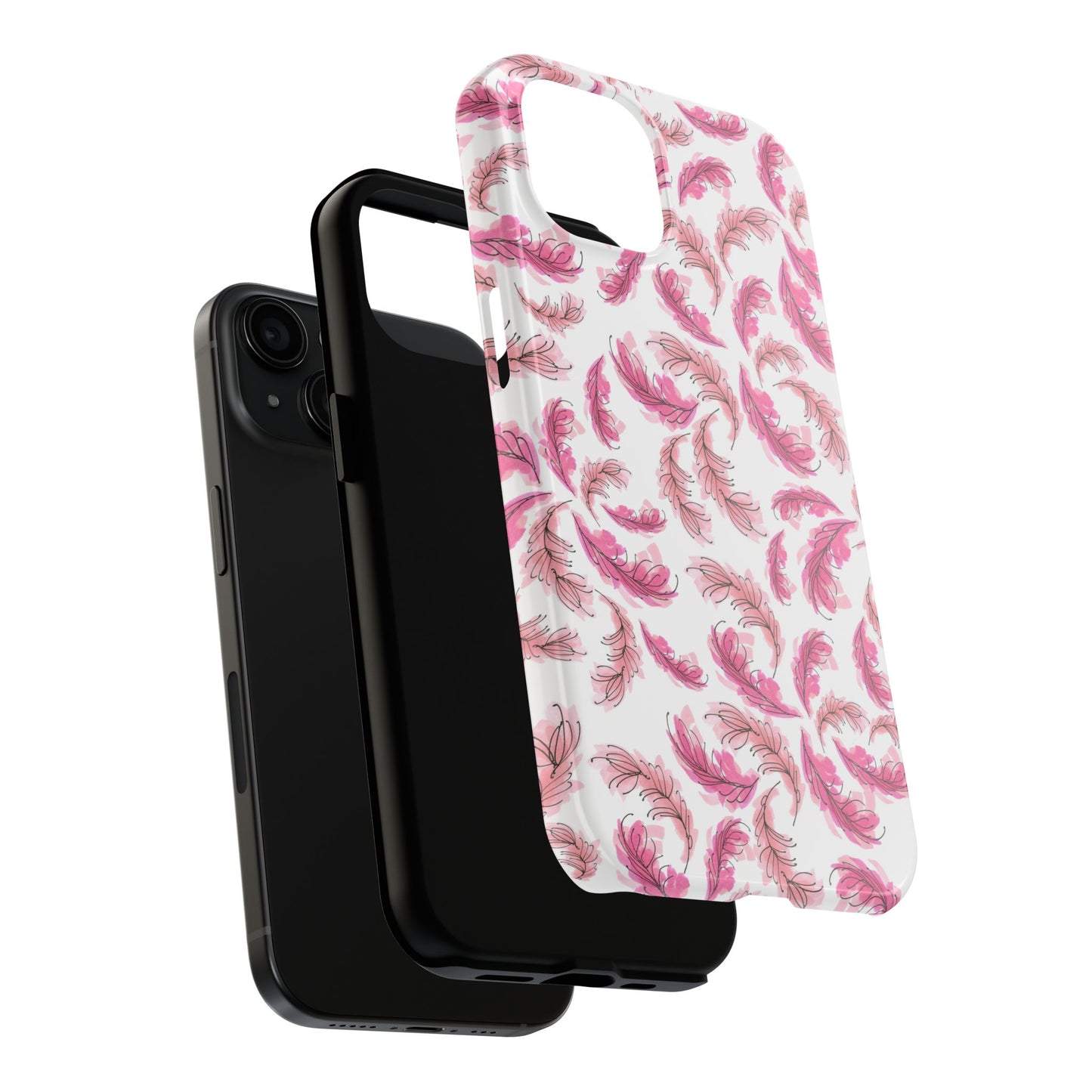 Flam Feathers White Phone Case