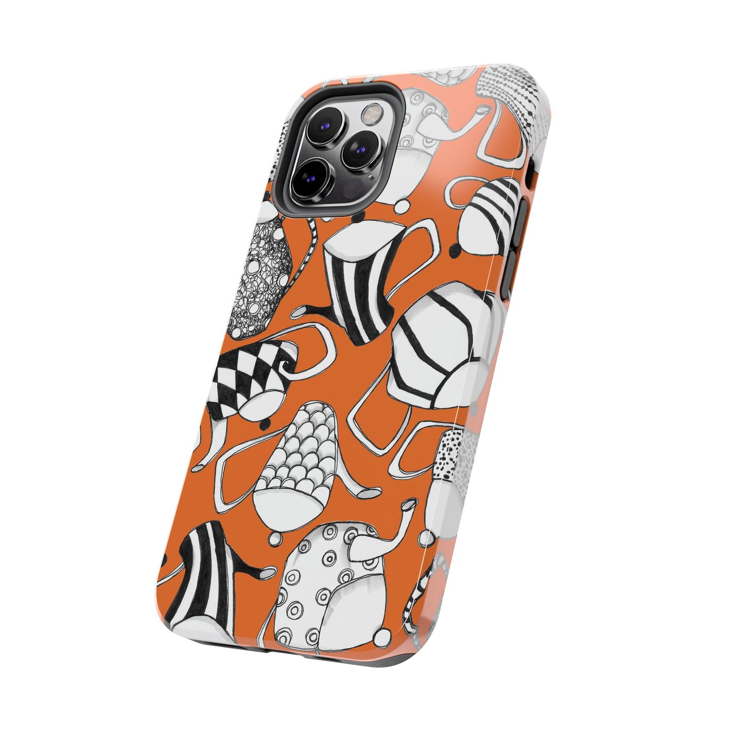 Coffee, Tea Anyone? Orange Phone Case