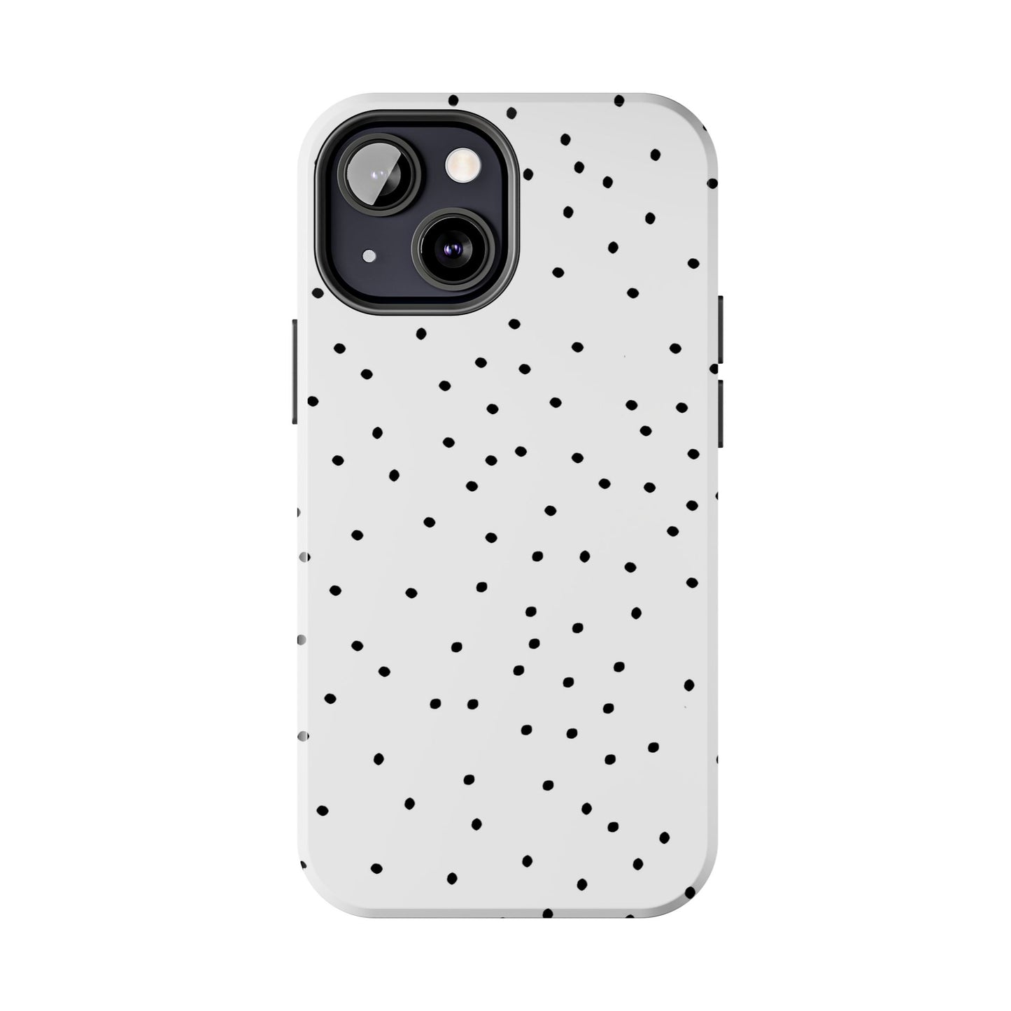 Space Dots White / Black Phone Case