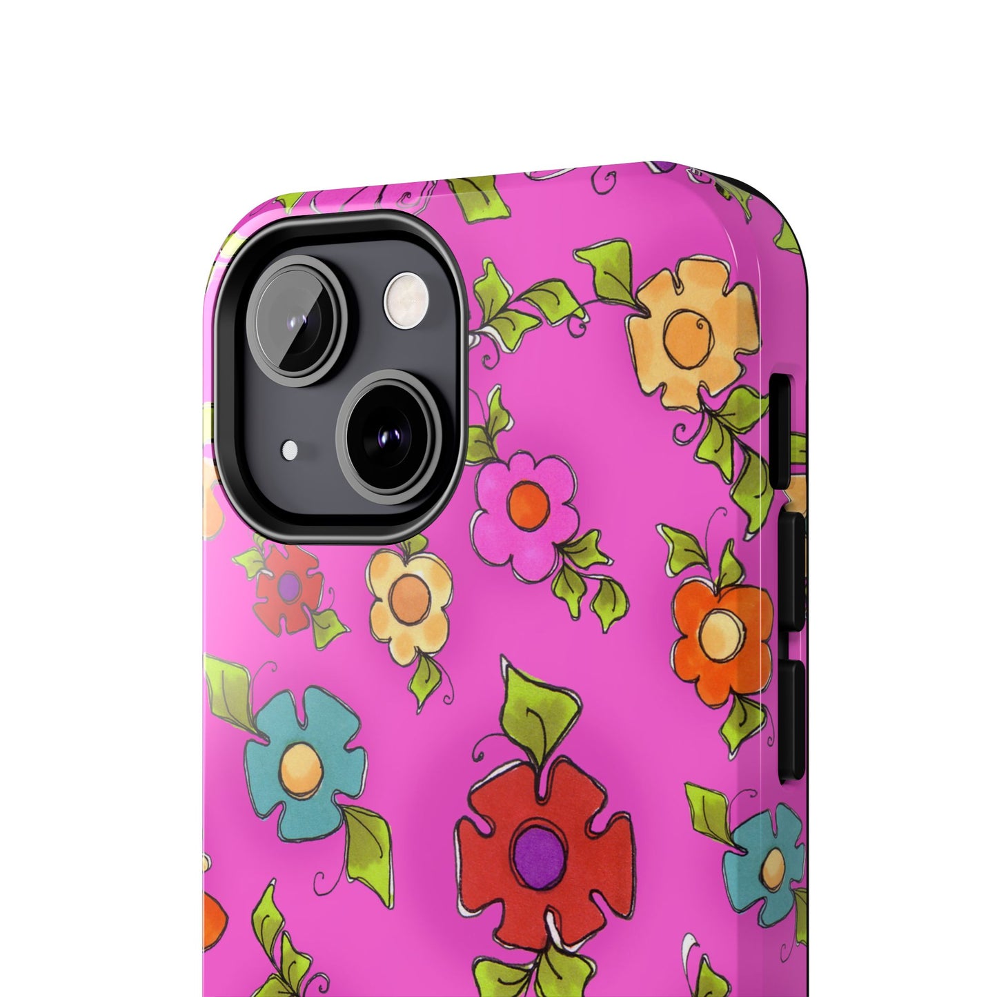 Happy Blooms Cerise Phone Case