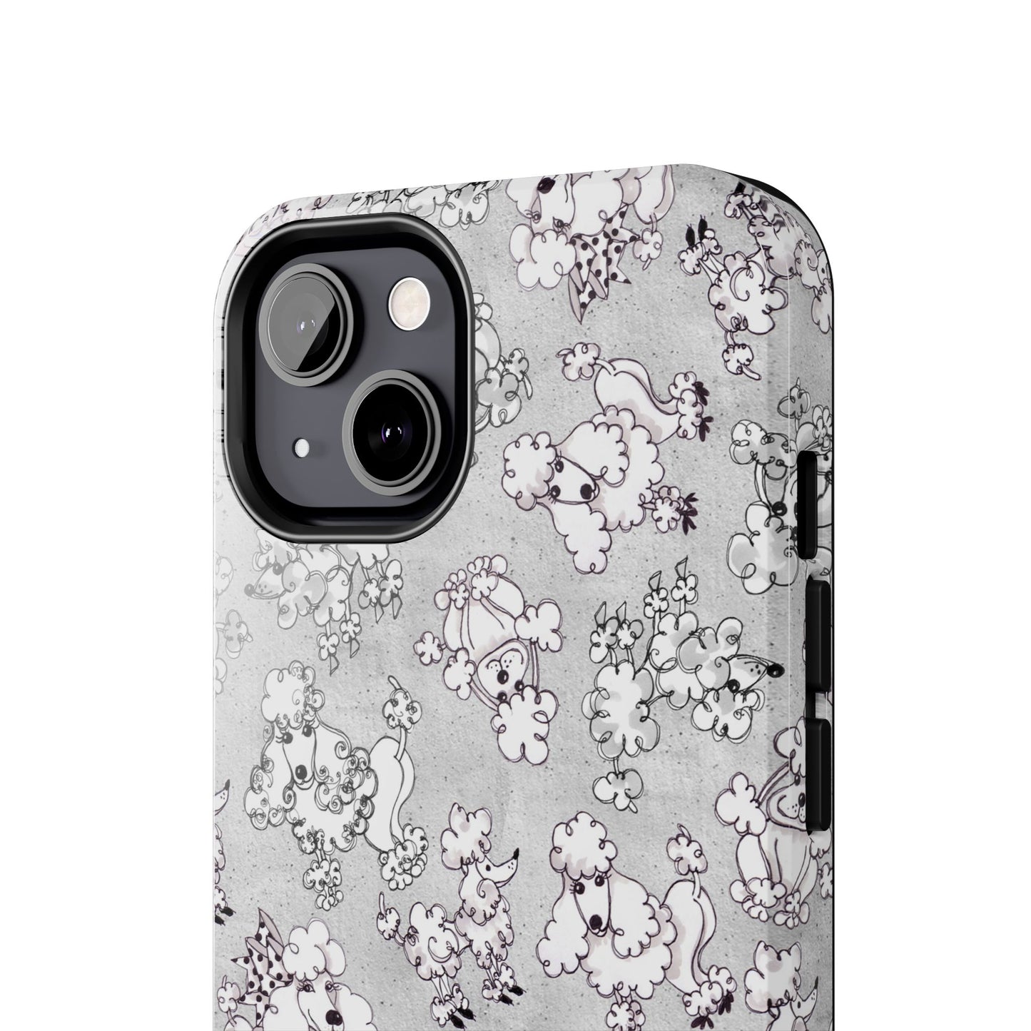 Paris Poodles Silver Phone Case