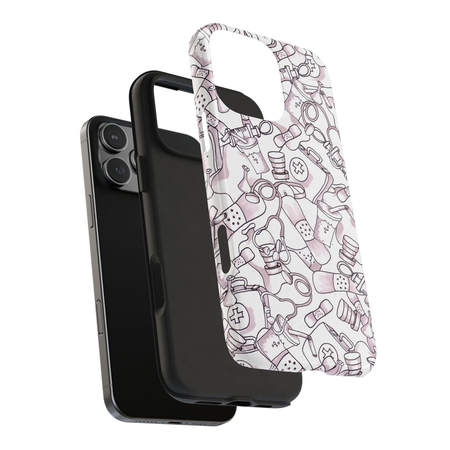 Med Stuff White Phone Case