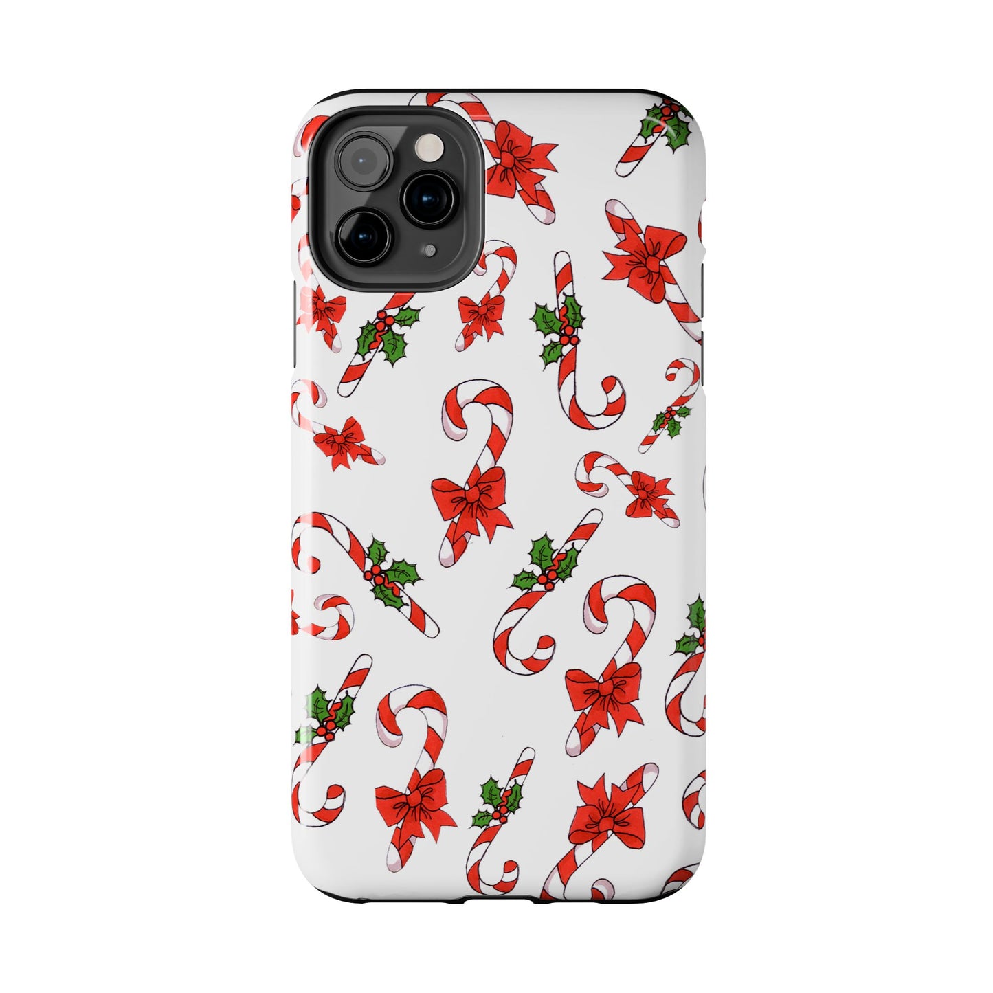Candy Cane Crowd White Phone Case