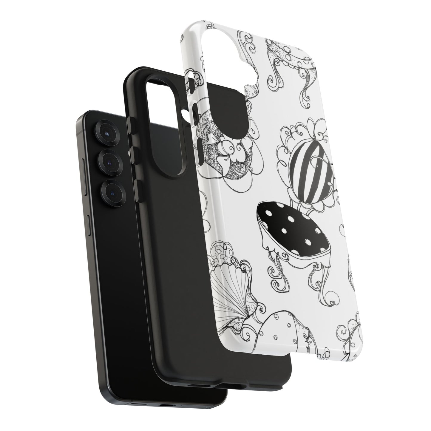 Bistro Chairs White Phone Case