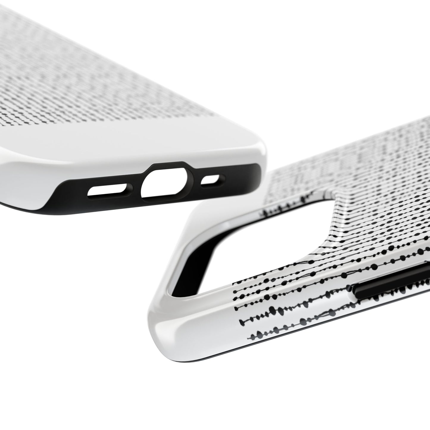 Beaded Curtain White / Black Phone Case