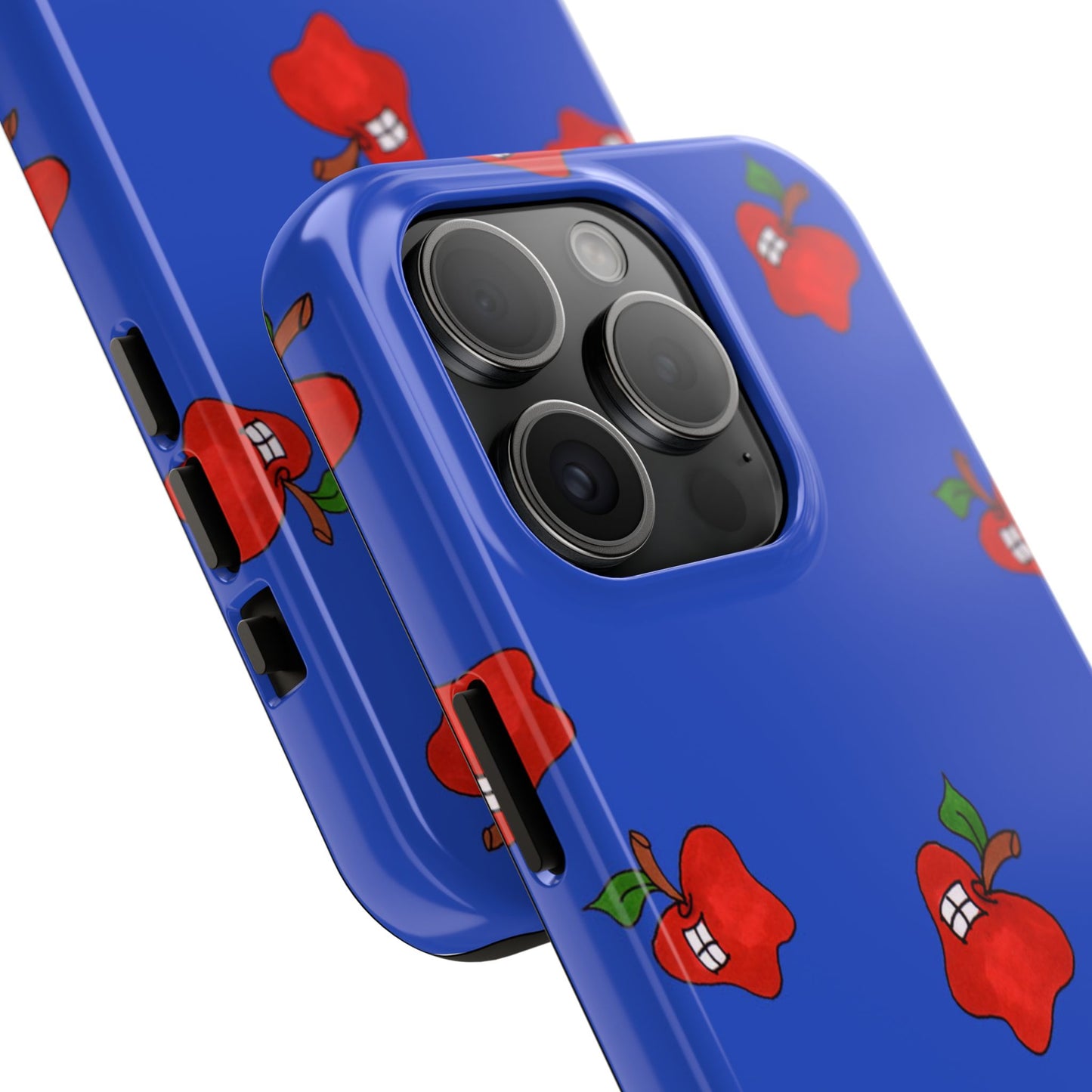 Flying Apples Blue Phone Case