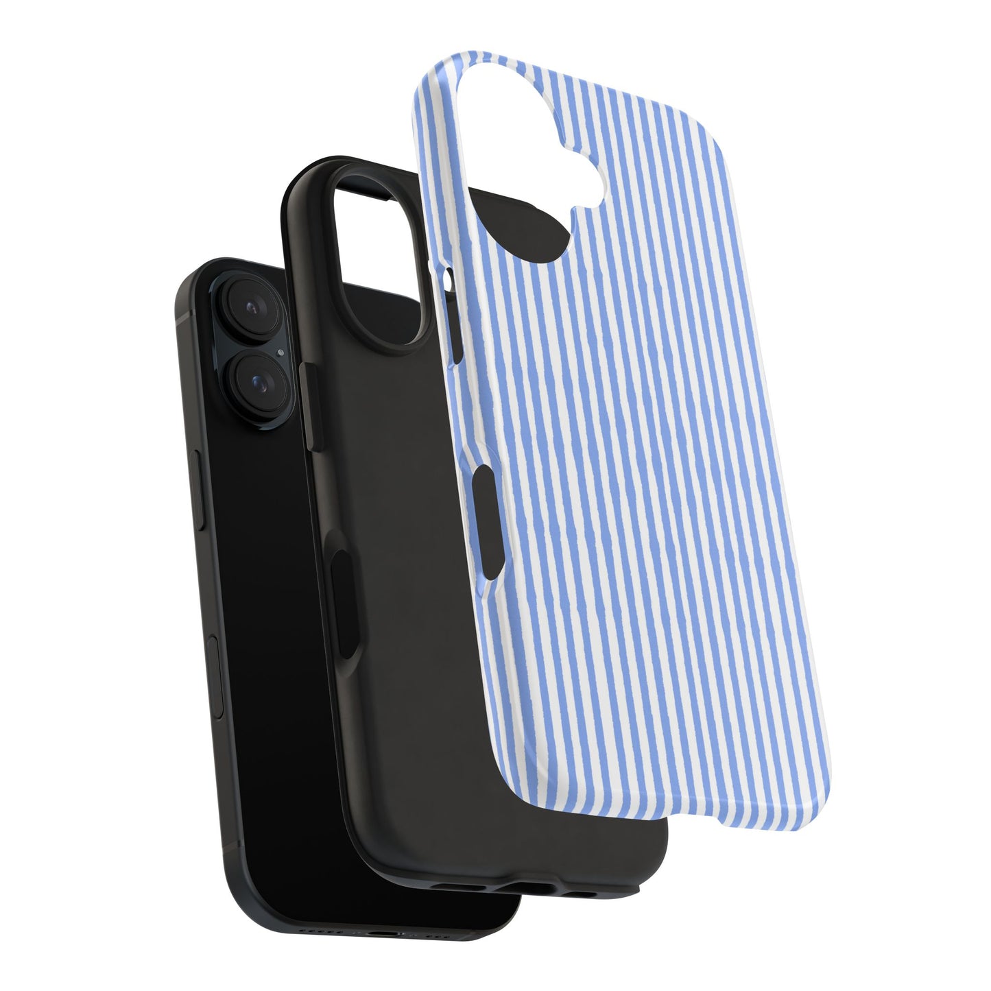 Lazy Stripe Blue / White Phone Case