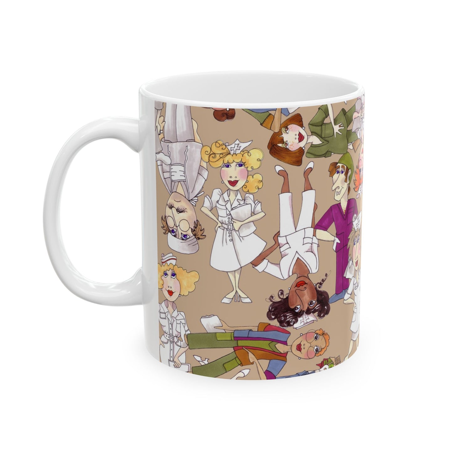 Diverse Nurse Khaki Cup