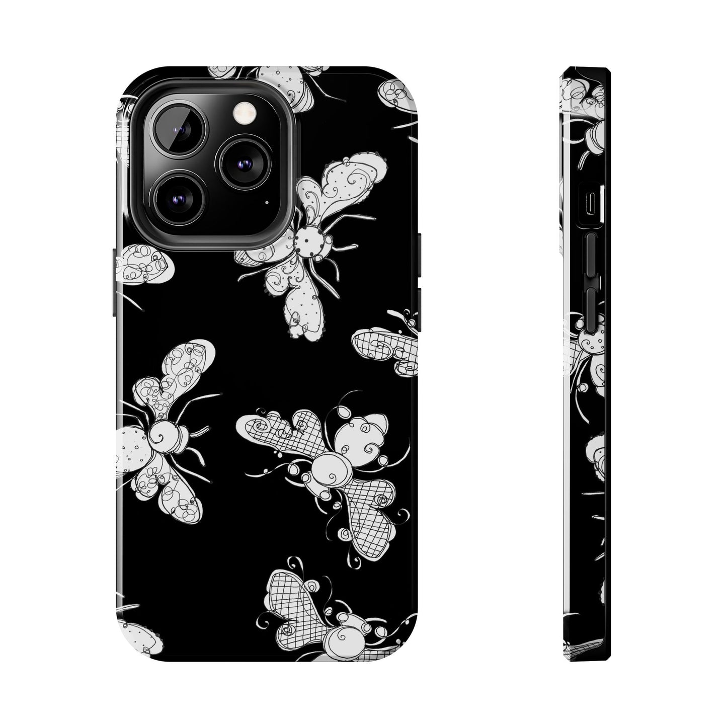 Busy Bee Black Phone Case