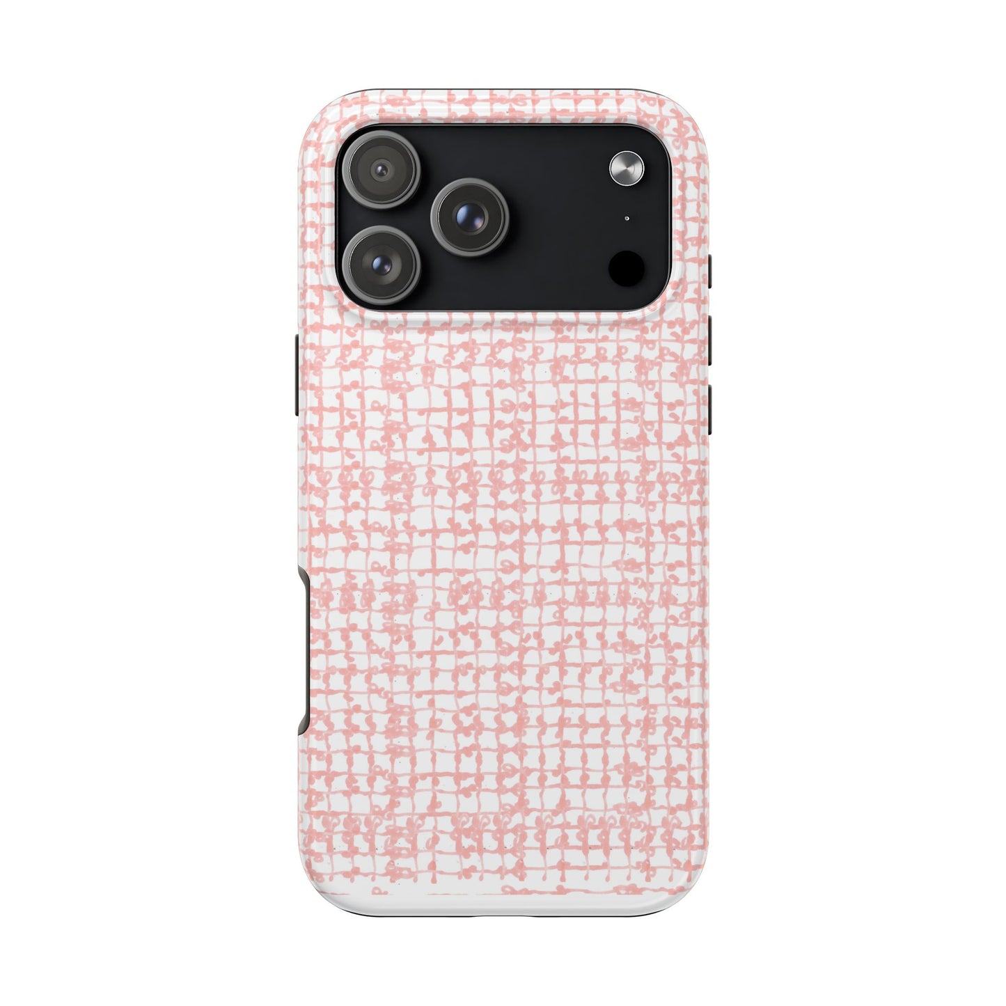 Baby Yarn Check Pink Phone Case