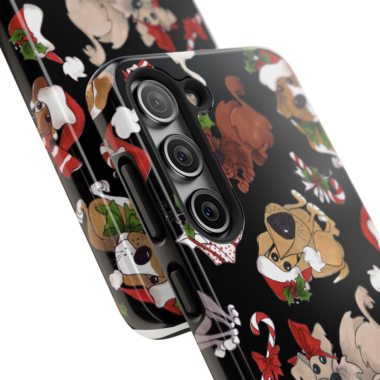 Doggie Toss Black Phone Case