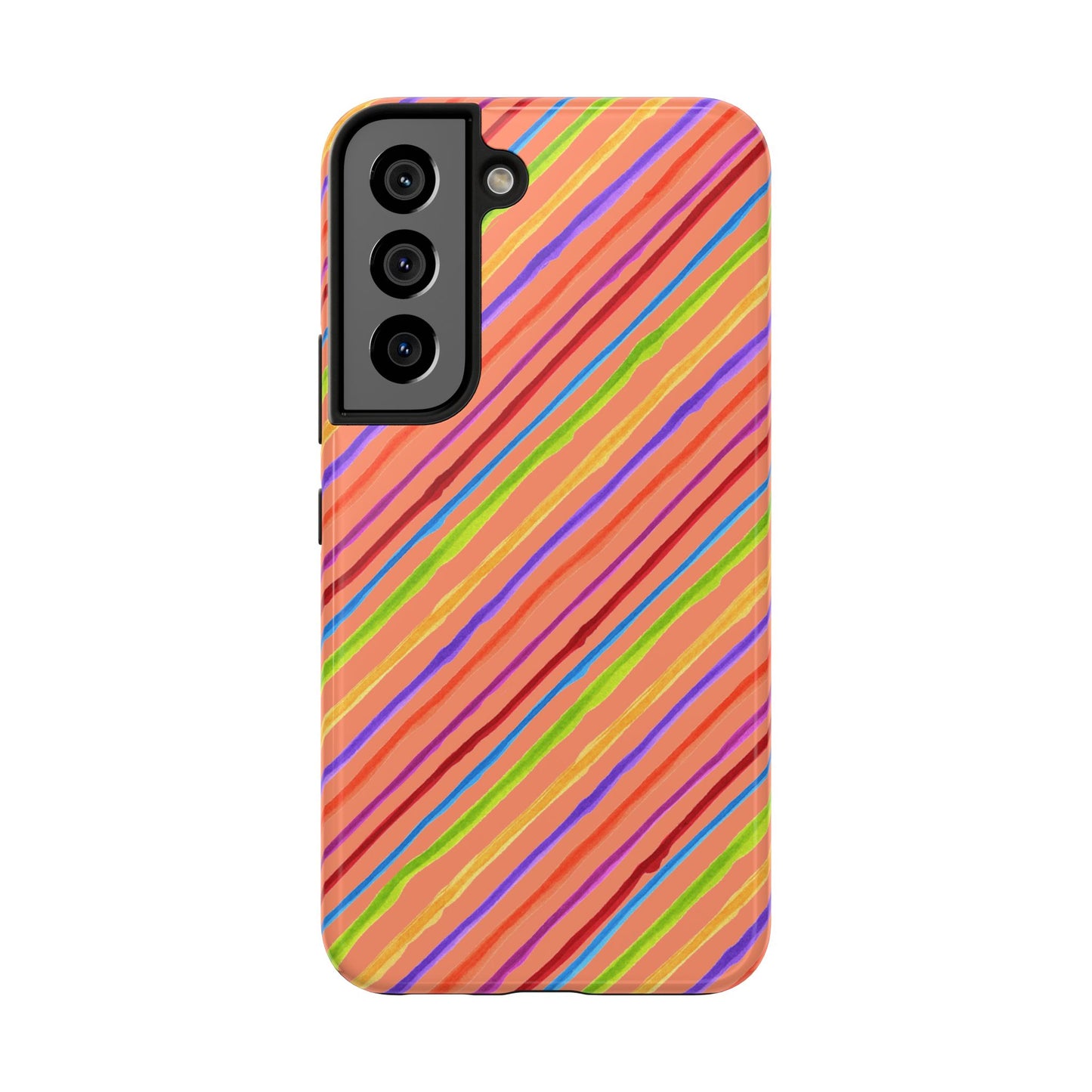 Calico Stripe Orange Phone Case