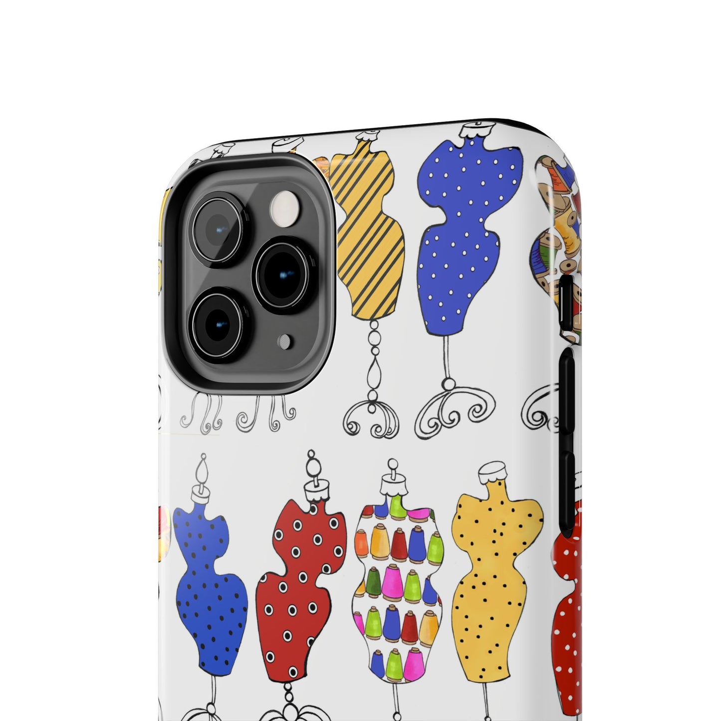 Go Figure White / Multi Phone Case