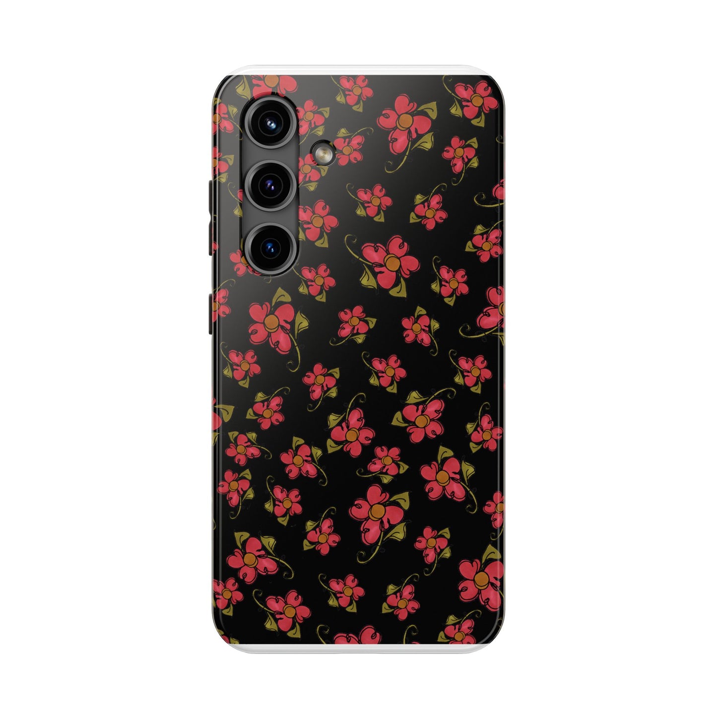 Daisy Caper Black Phone Case