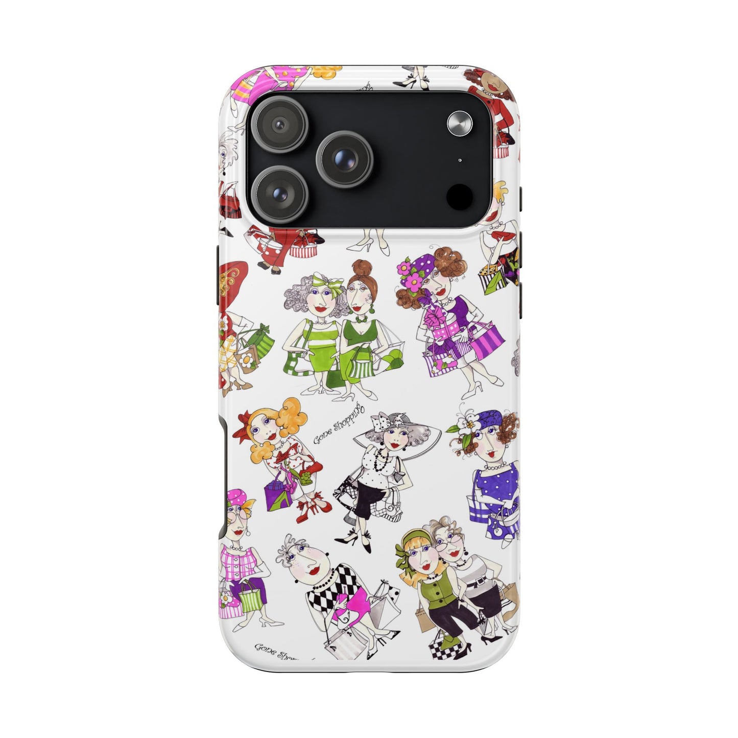 Gone Shopping Tossed White Phone Case