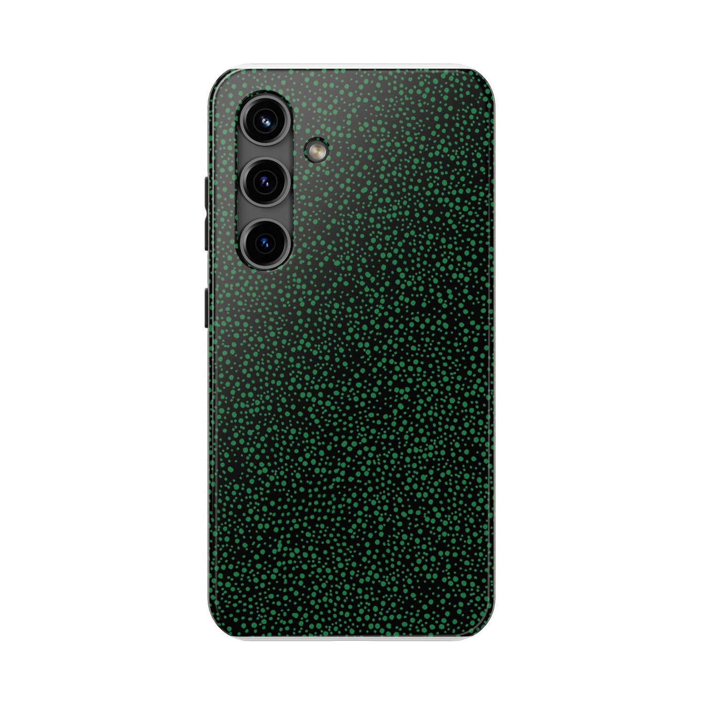 Confetti Black / Green Phone Case