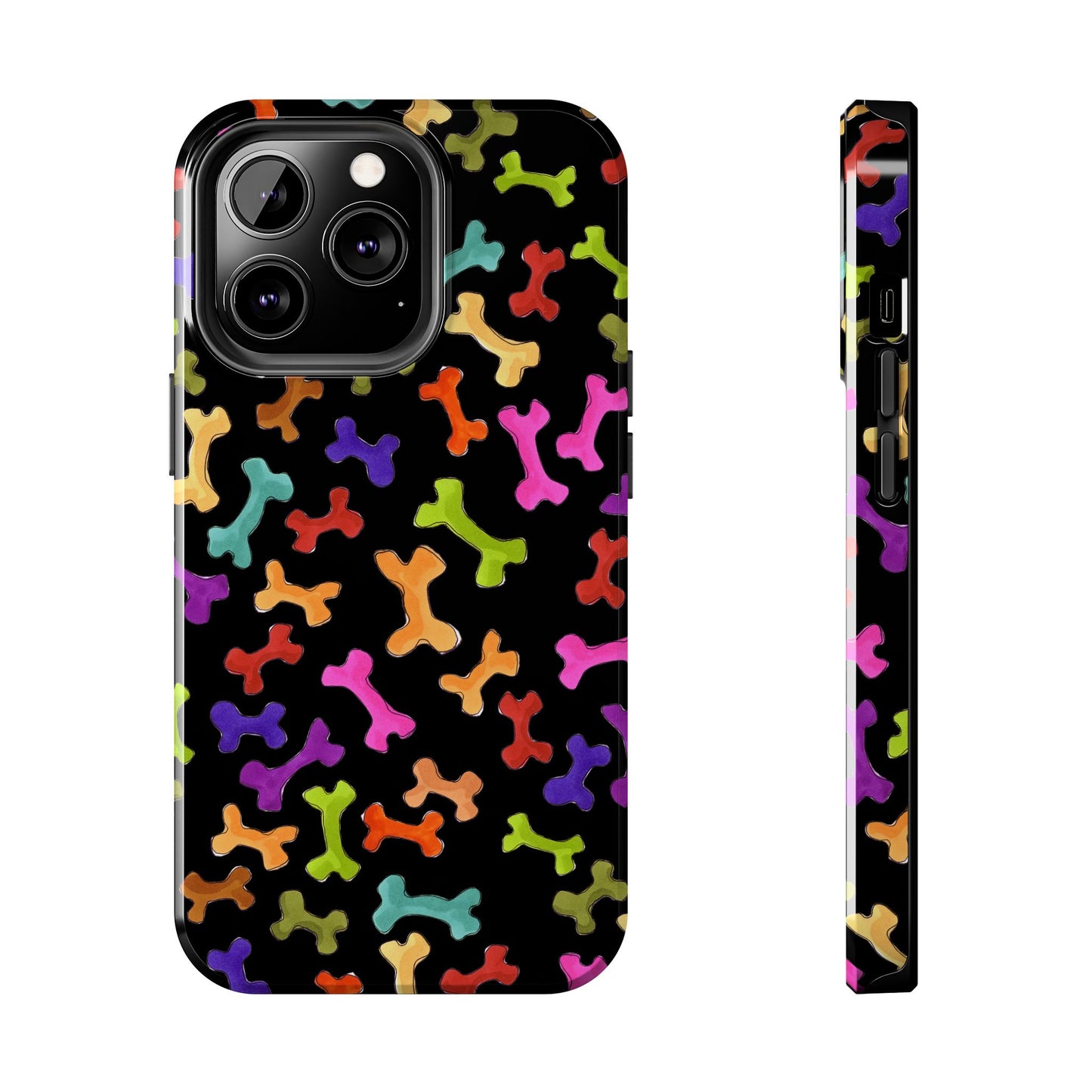Happy Bones Black Phone Case