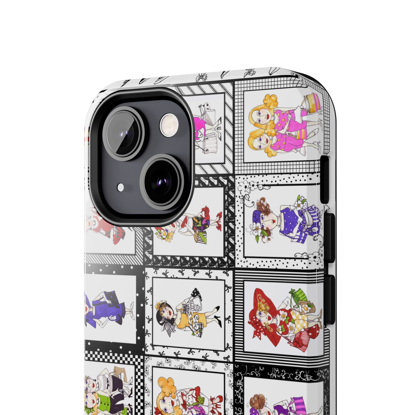 Gone Shopping White / Black Phone Case