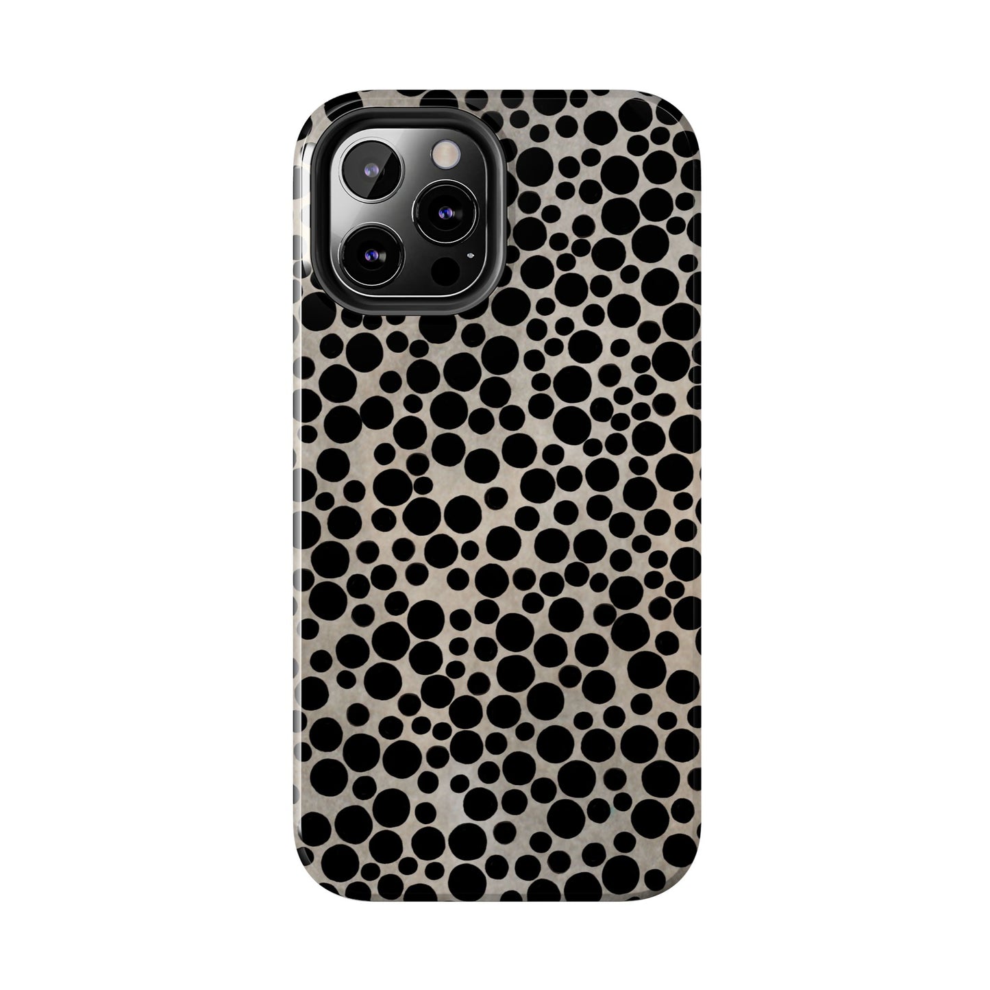 Felt Dots Silver Phone Case