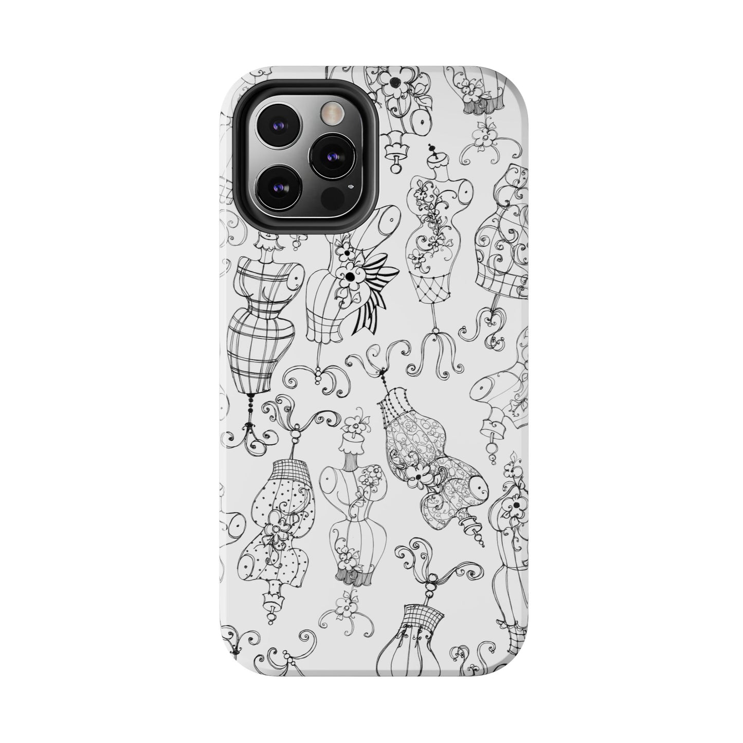 Mannequinique White / Black Phone Case
