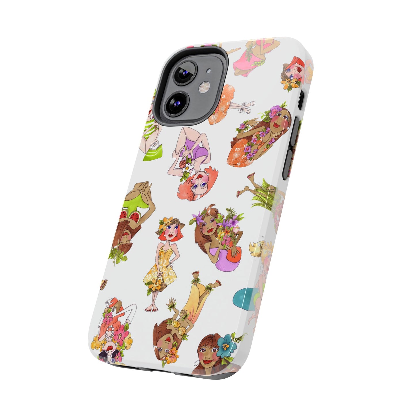 Island Toss White Phone Case