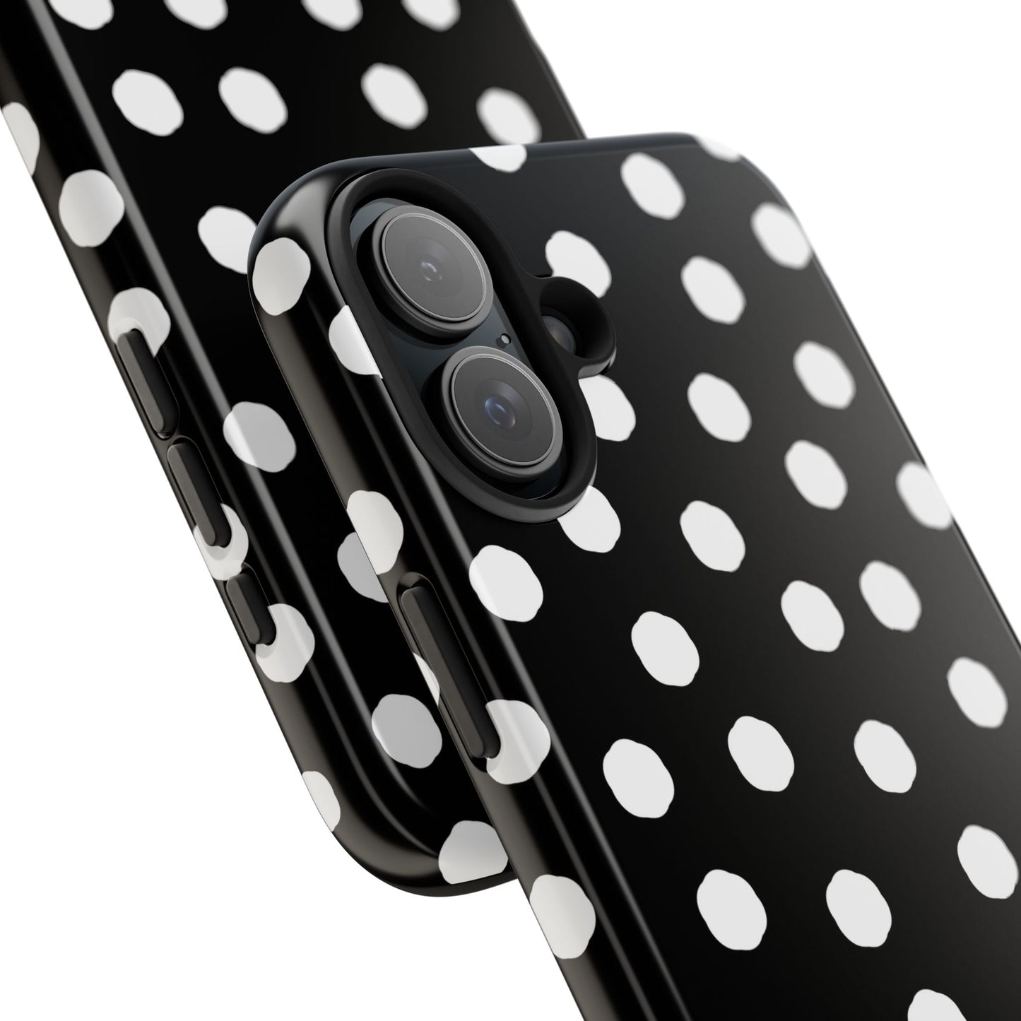 Jumbo Dots Black / White Phone Case