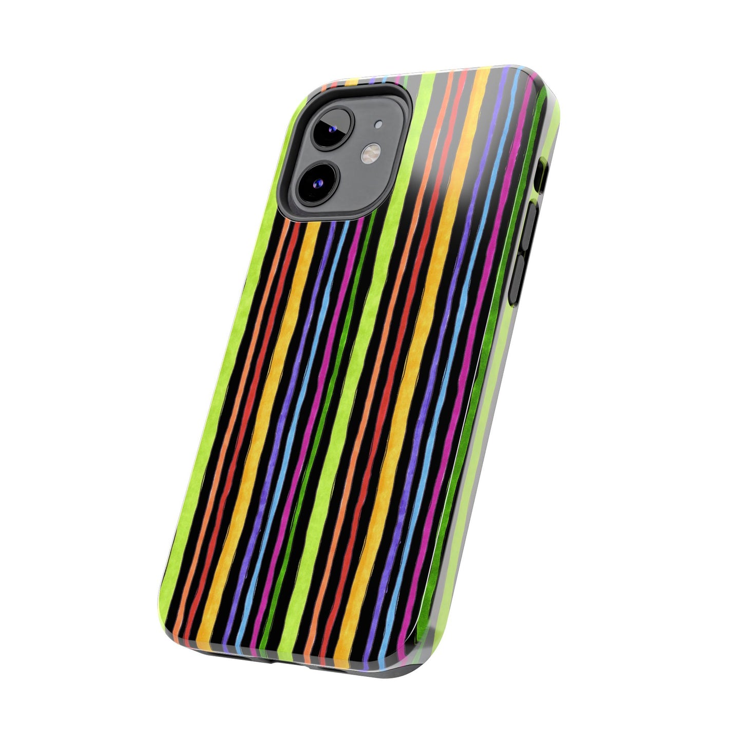 Stripe Fancy Black Phone Case