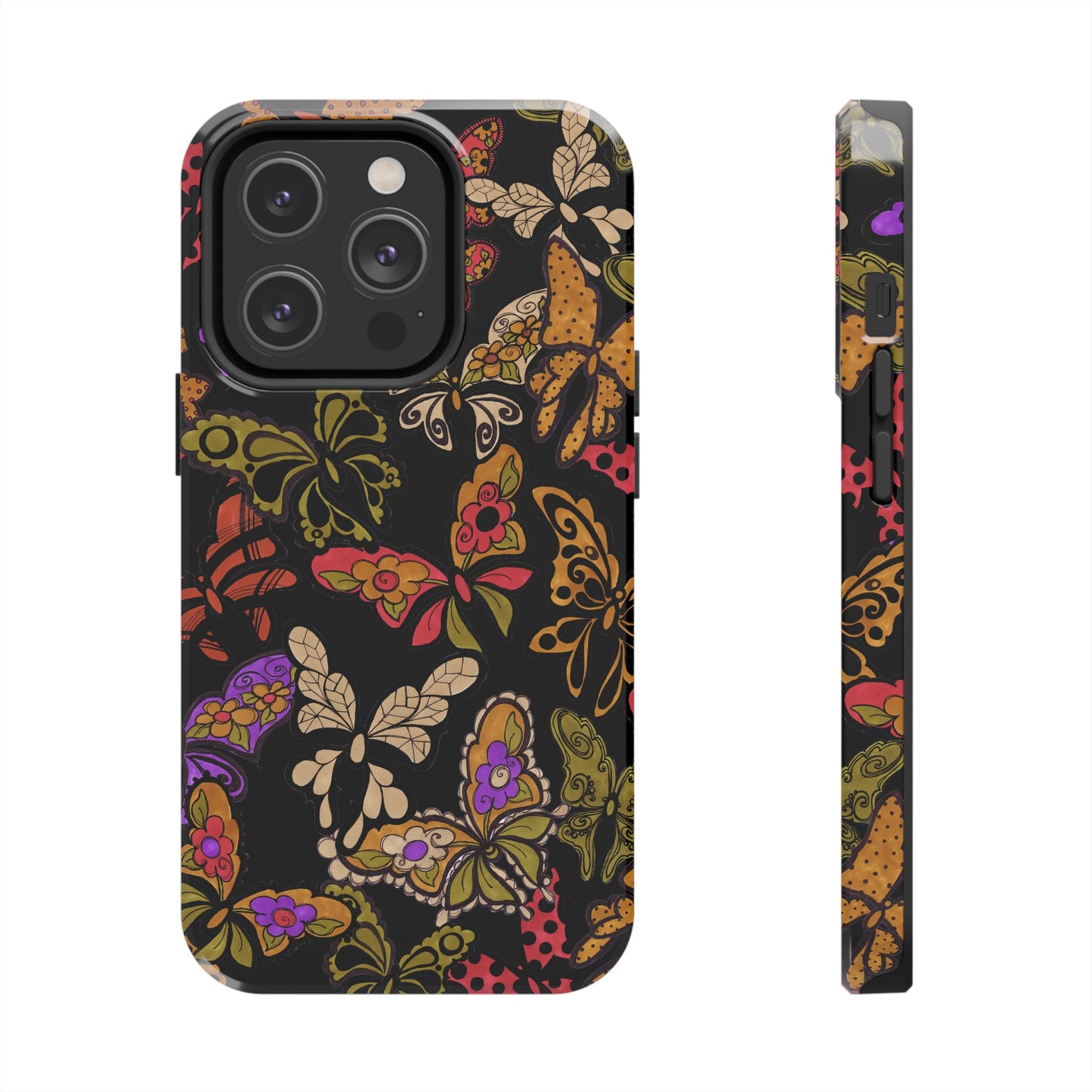 Flighty Black Phone Case