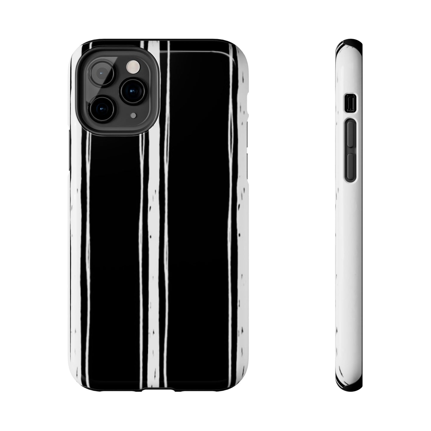 Black / White Stripe Phone Case