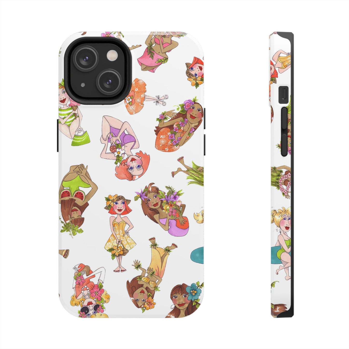 Island Toss White Phone Case