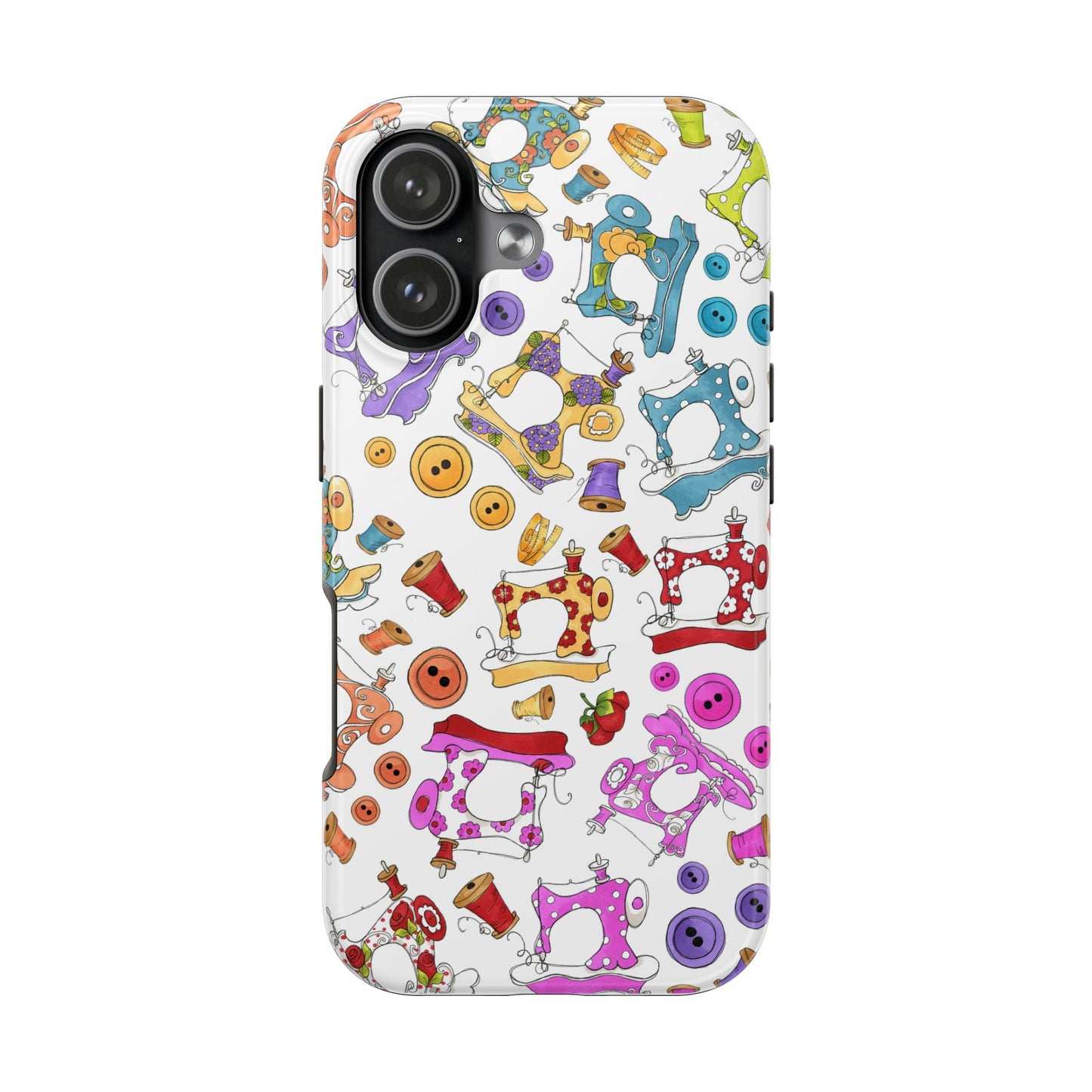 Sew Assorted White Phone Case